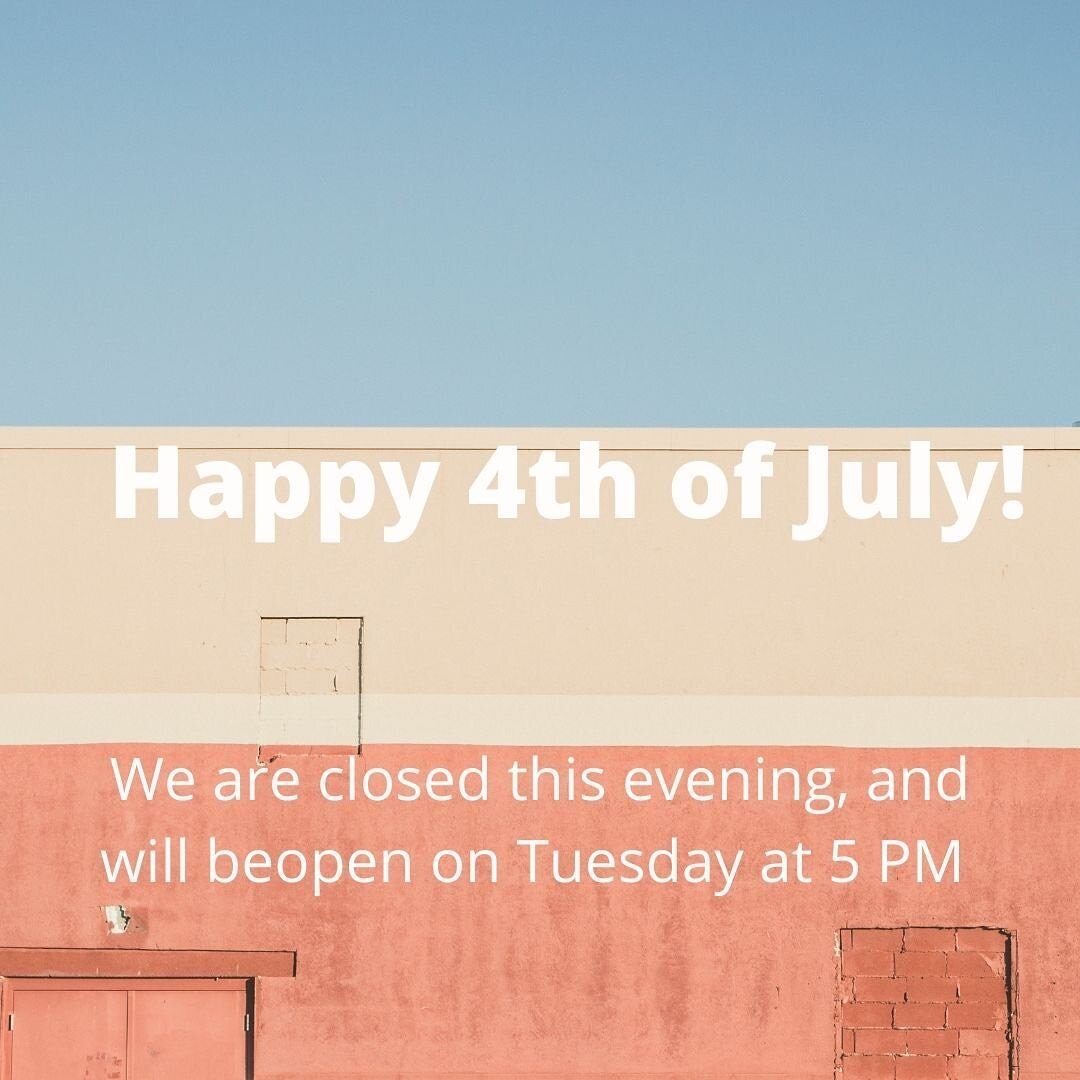 Happy 4th of July! We will be closed today and will be back open on Tuesday at 5PM. 
#piccolaosteria #italianfood #santaclarita #skyline #scveats