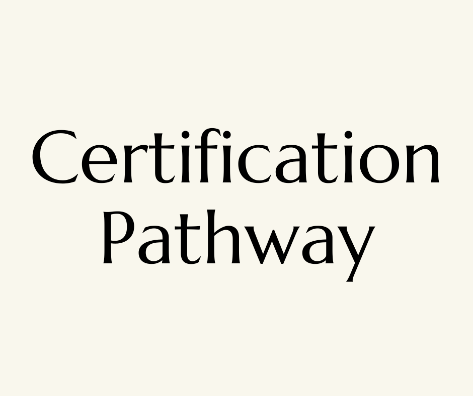 Certification Pathway Call 
