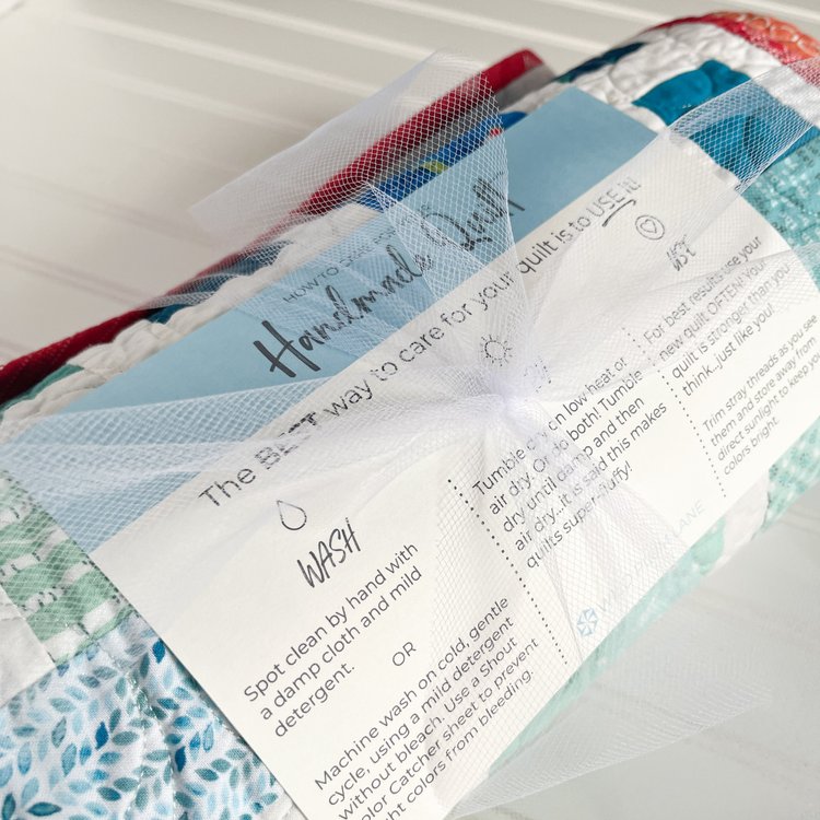 Free Printable Quilt Care Card — Wild Plum Lane