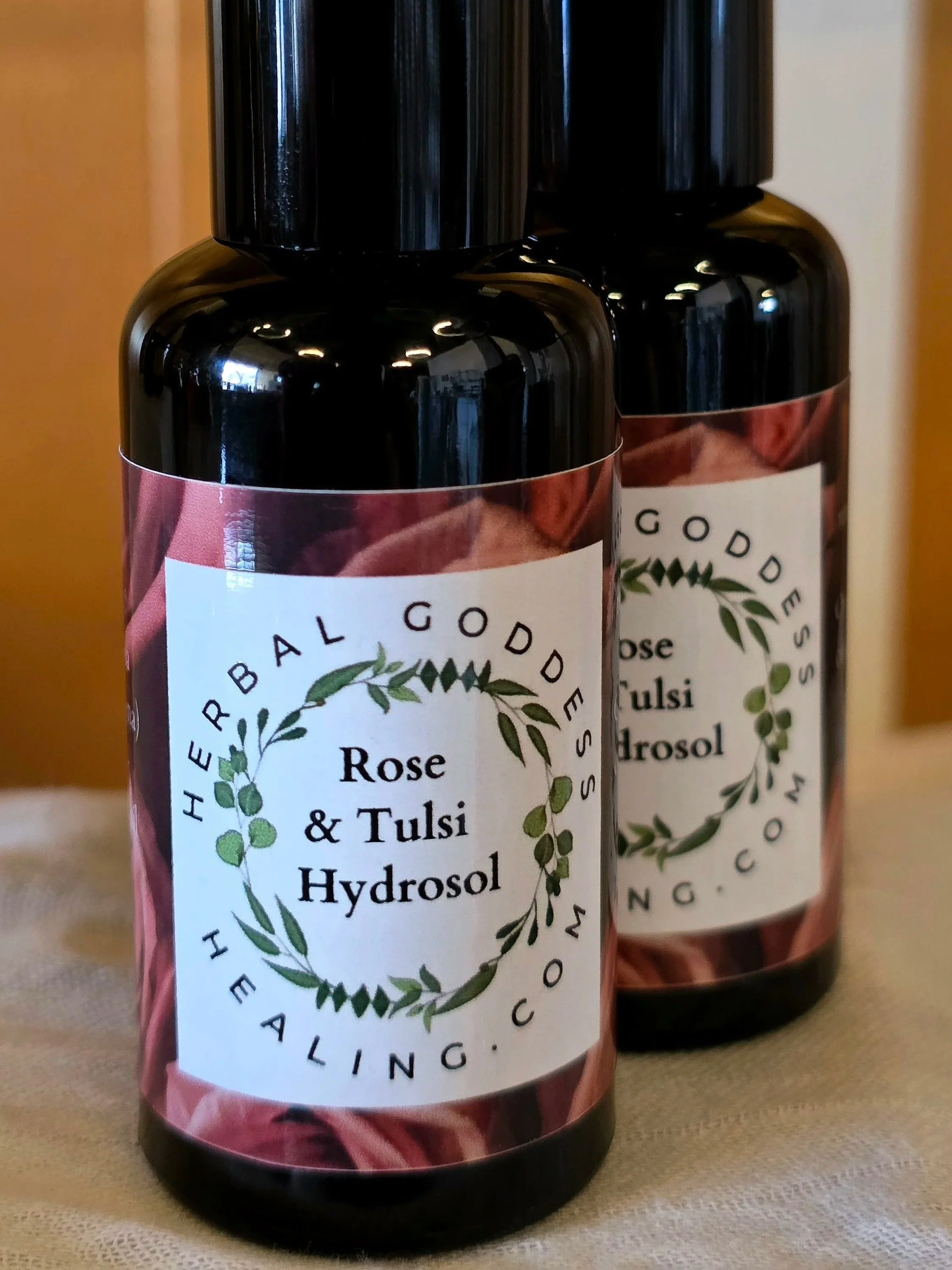 Rose & Tulsi Hydrosol Spray 2 Fl oz