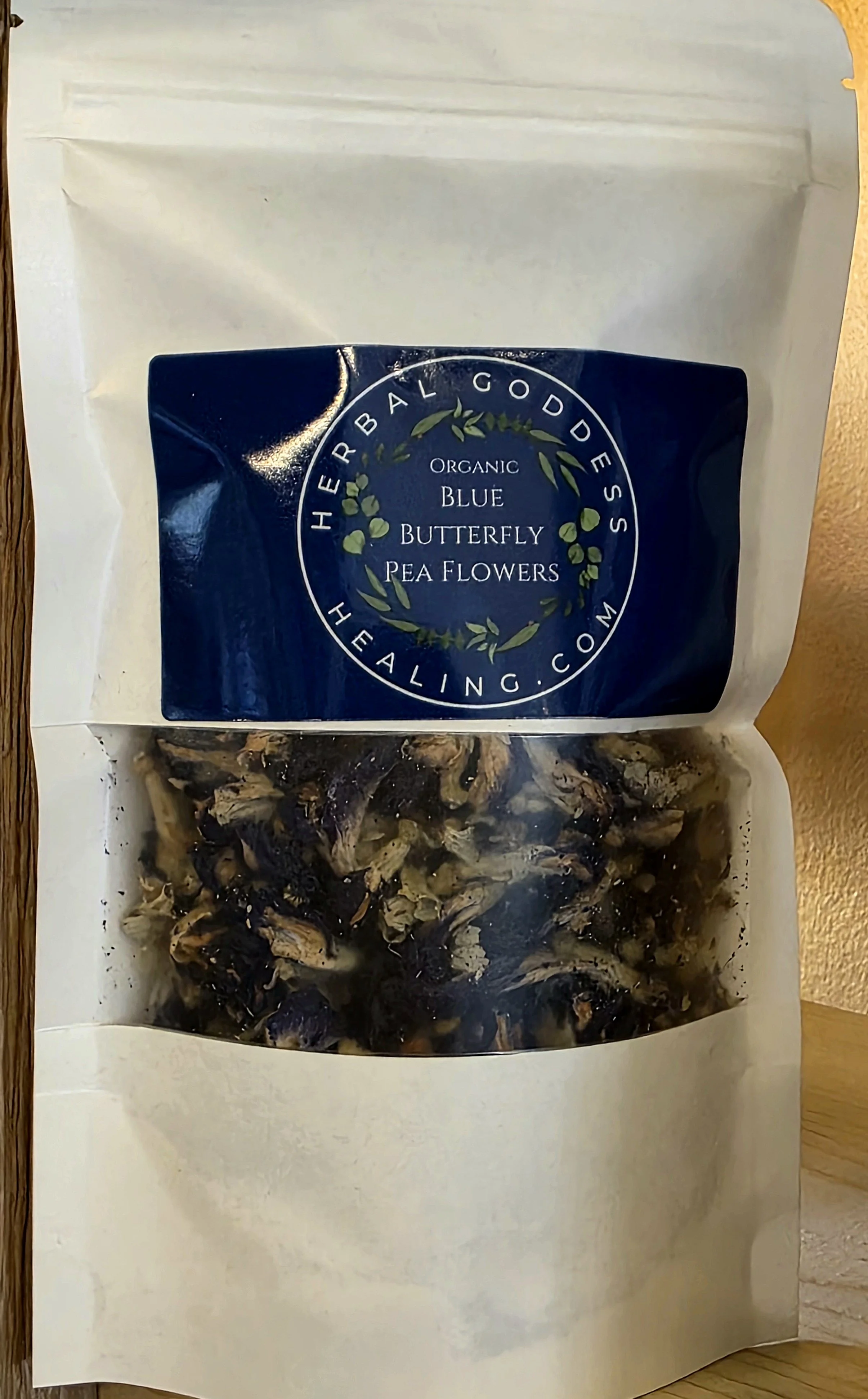 Organic Blue Butterfly Pea Flowers 1 oz