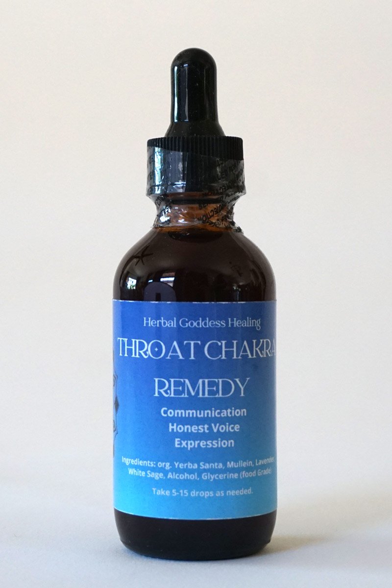 Throat Chakra Remedy -  2 oz Tincture