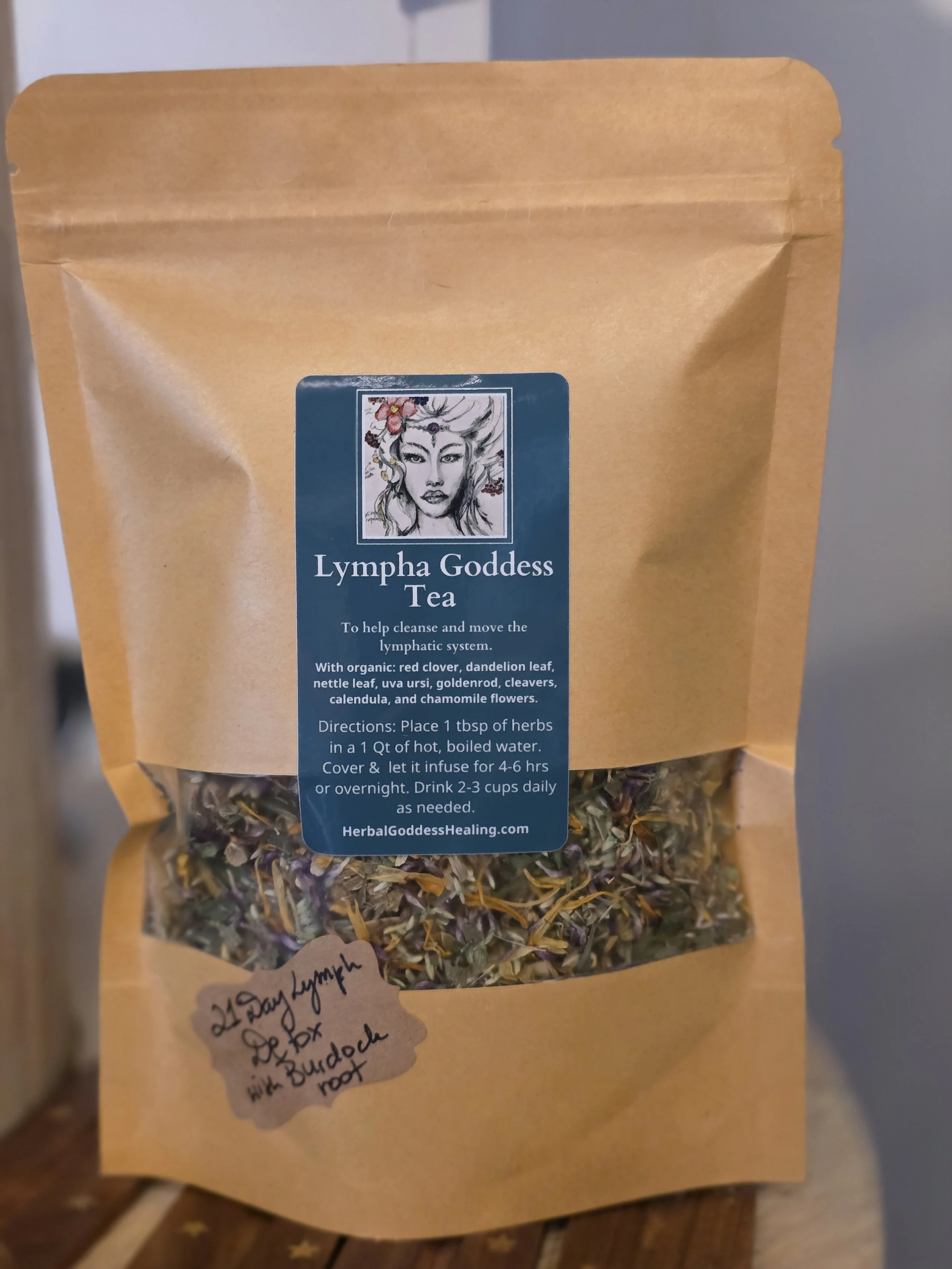 Lympha Goddess Herbal Tea/21 Day Lymphatic System Cleanse