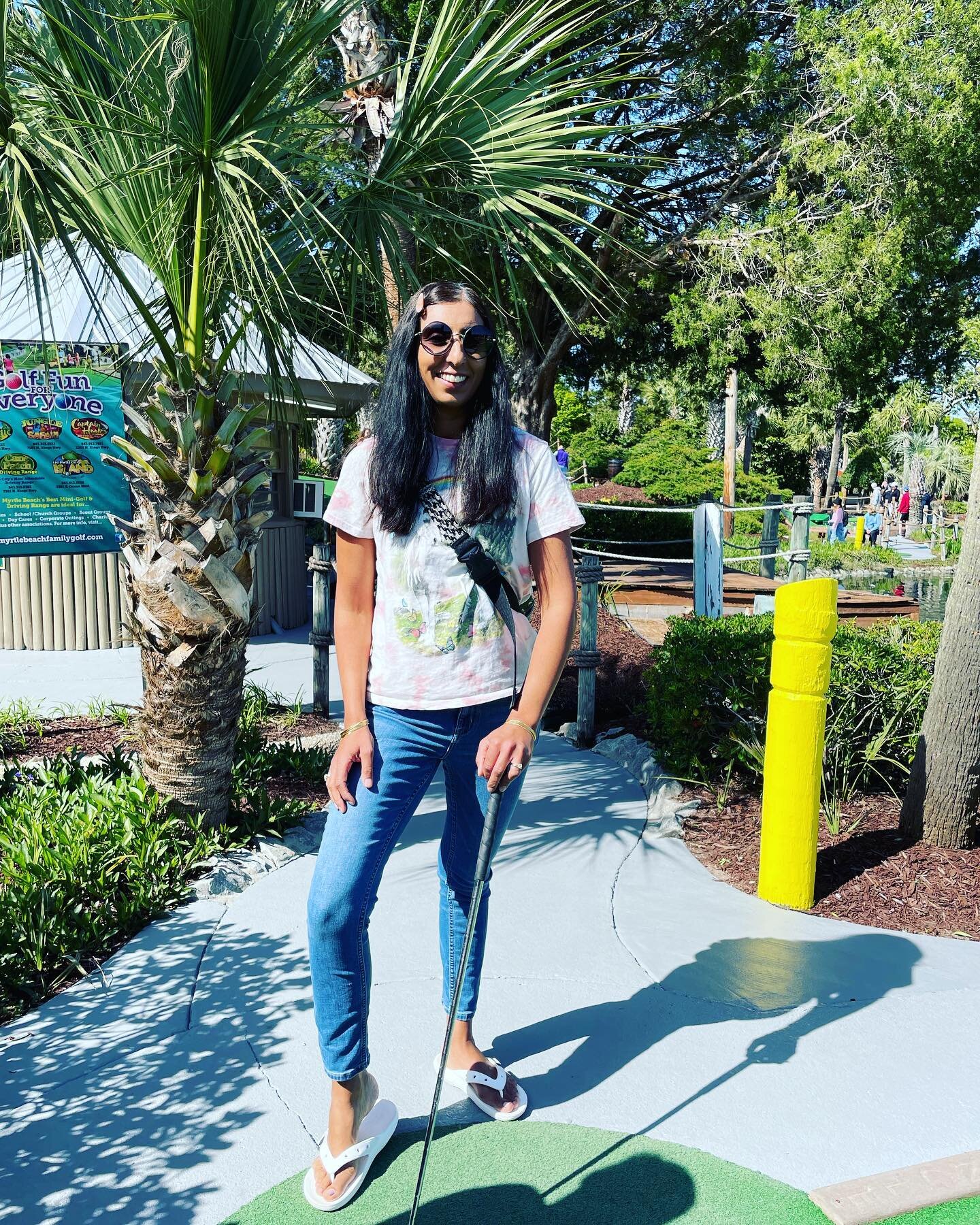 Throwback to Spring break fun!  It was a tad chilly down South, but there were palmettos, putt putt, and walks on the beach.  So I was a happy camper! 

After spring break, I was so ready to get back on the reformer and teach the best classes. 

Yes!