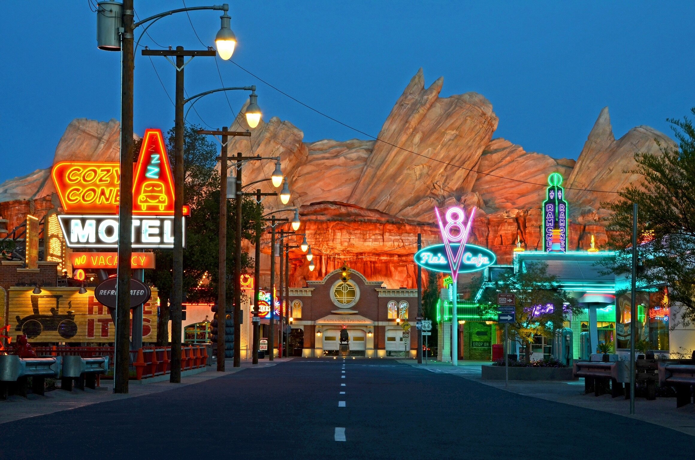 A Trip Down Route 66 at Cars Land in Disney's California Adventure