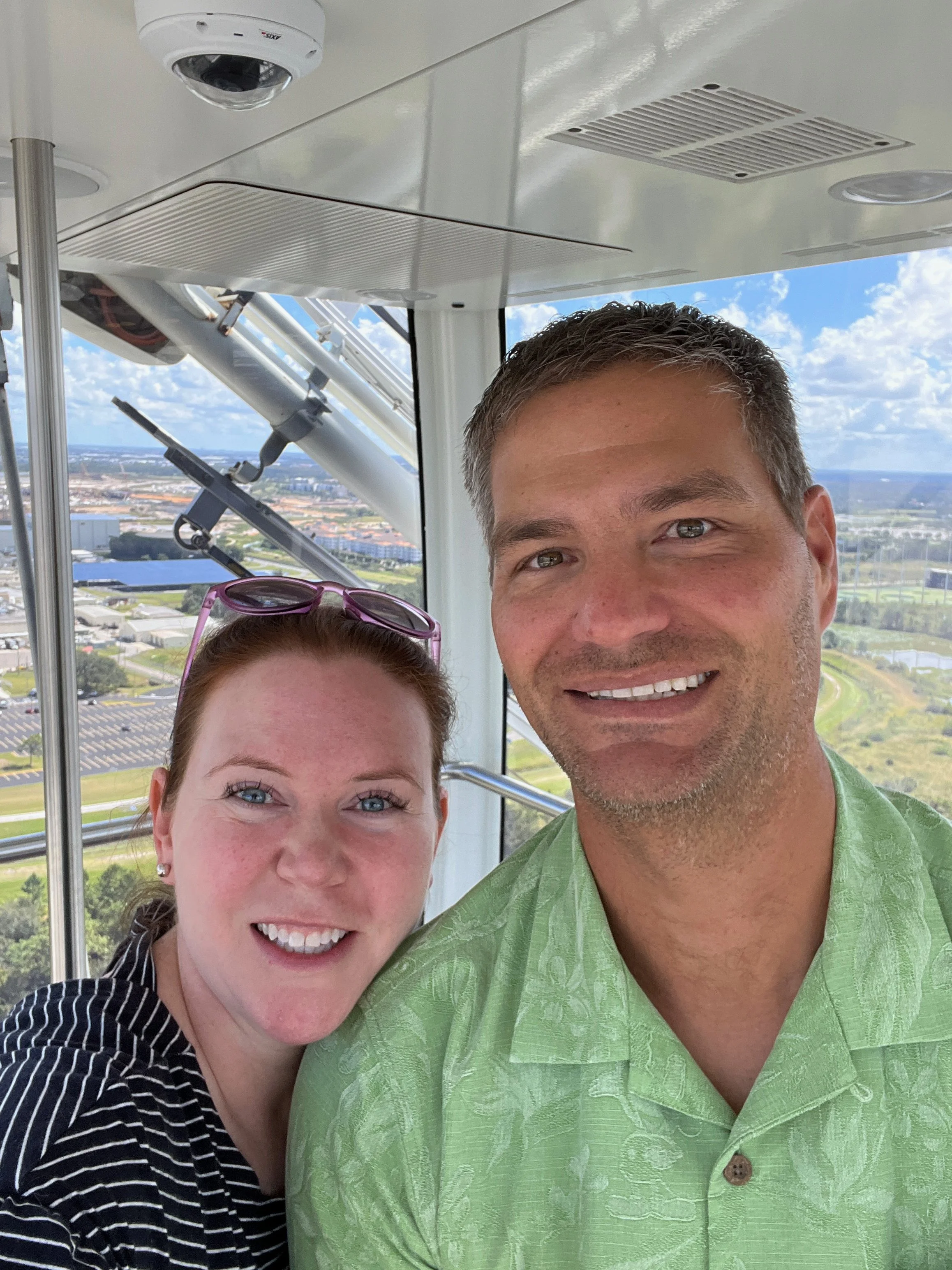 The Orlando DINKS Riding The Ferris Wheel At Icon Park