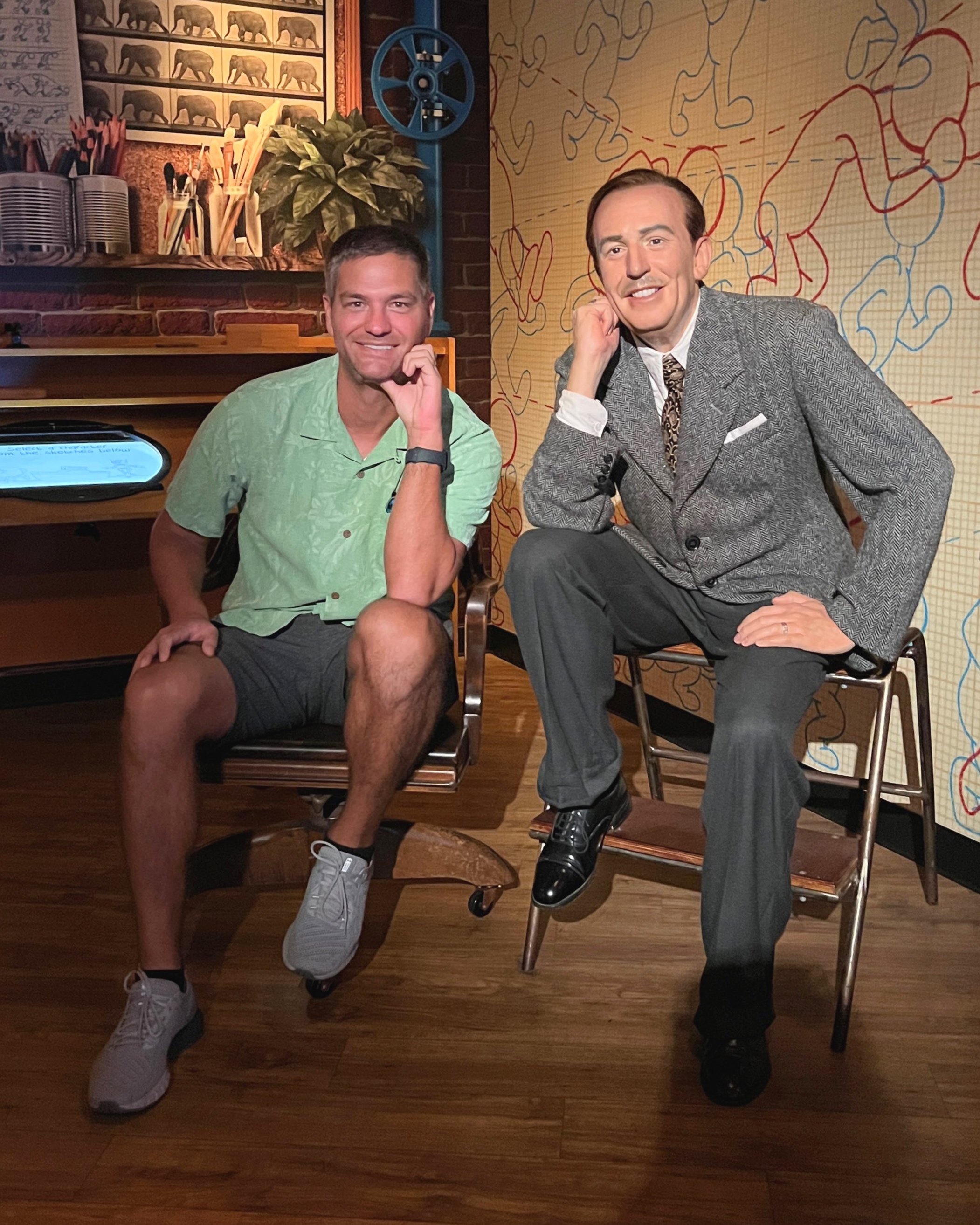 Walter Disney At The Museum Of Wax Madame Tussauds