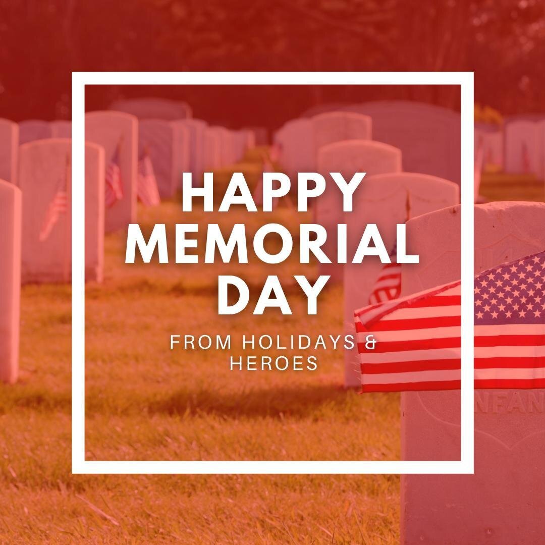 This Memorial Day, remember those who made the ultimate sacrifice. 🇺🇸⁠
⁠
Love Those Who Serve.⁠
Remember Those Who Serve.⁠
Honor Those Who Serve.⁠
⁠
❤️💛💙