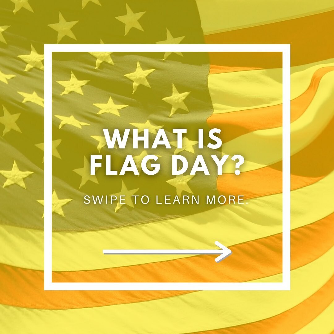 Happy Flag Day! Swipe to learn more about flag day and the American Flag. 🇺🇸❤️💛💙⁠⁠
⁠⁠
⁠⁠
#holidaysandheroes #holidays #heroes #holidaysandheroesfortworth #fortworthcharity #fortworthtexas #texas #texascharity #honorthosewhoserve #military #army #