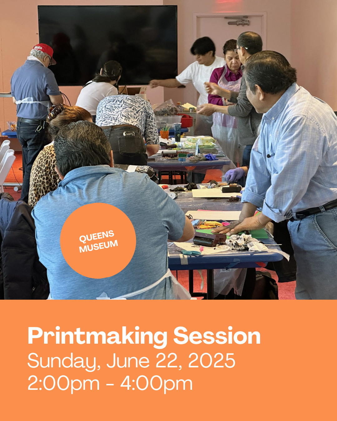 Printmaking Session: A New New Yorkers Program 6/22