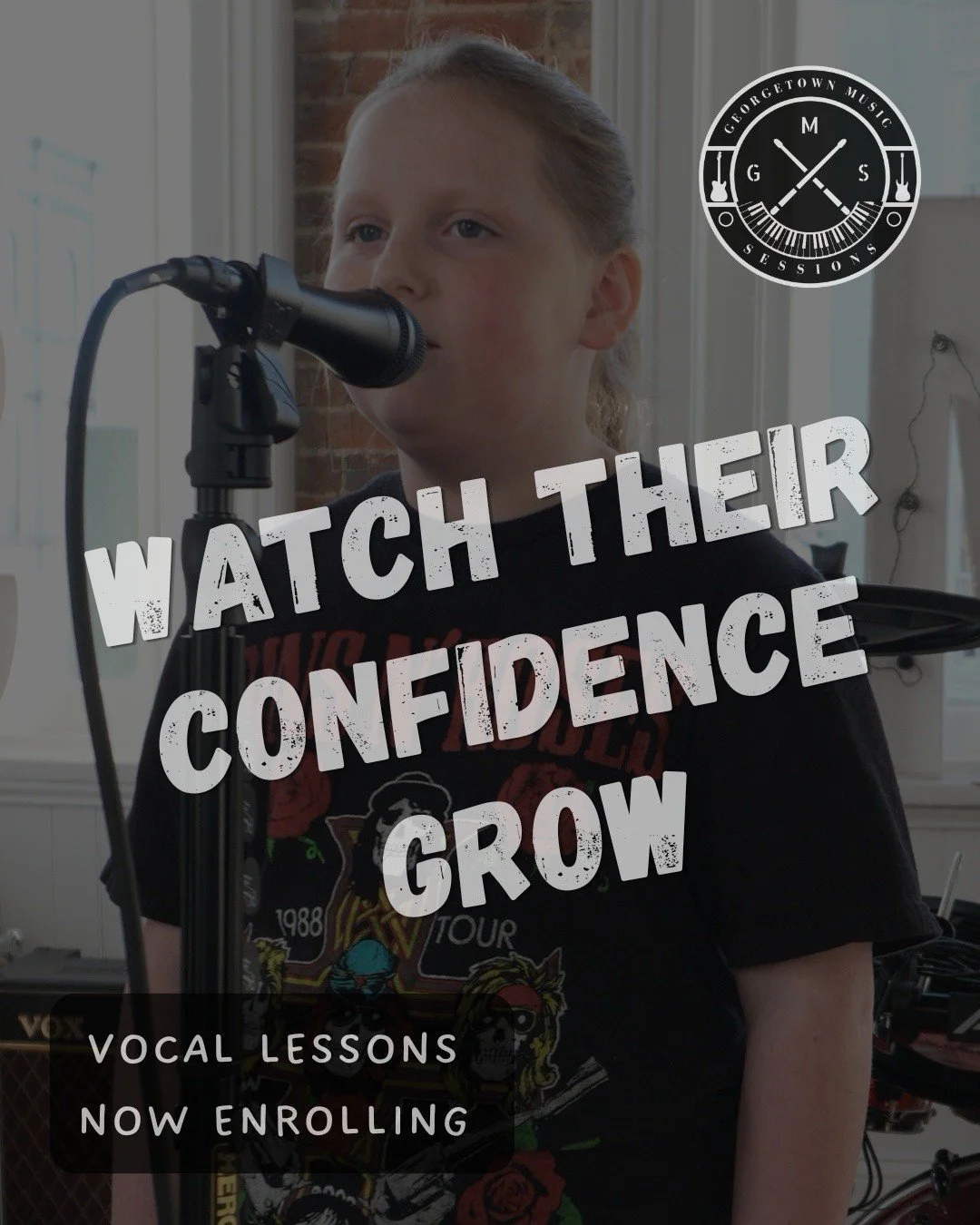 It starts with a little courage&hellip;
and turns into something so much bigger. 🎤

At Georgetown Music Sessions, we don&rsquo;t just teach vocals&mdash;we help kids find their voice and their confidence.

Now enrolling for vocal lessons.

Let&rsquo