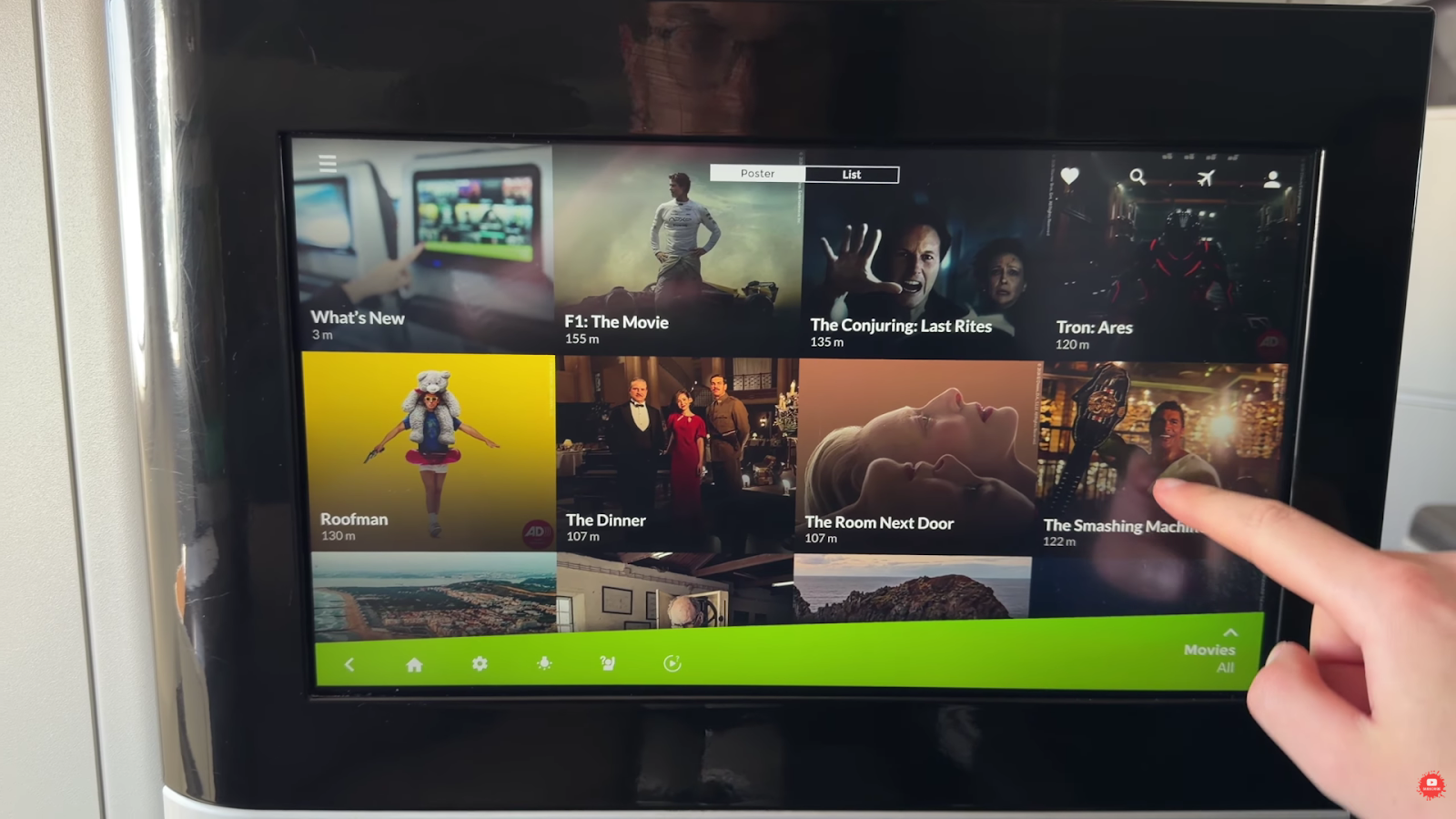 TAP Portugal A330 -900 business class seat entertainment