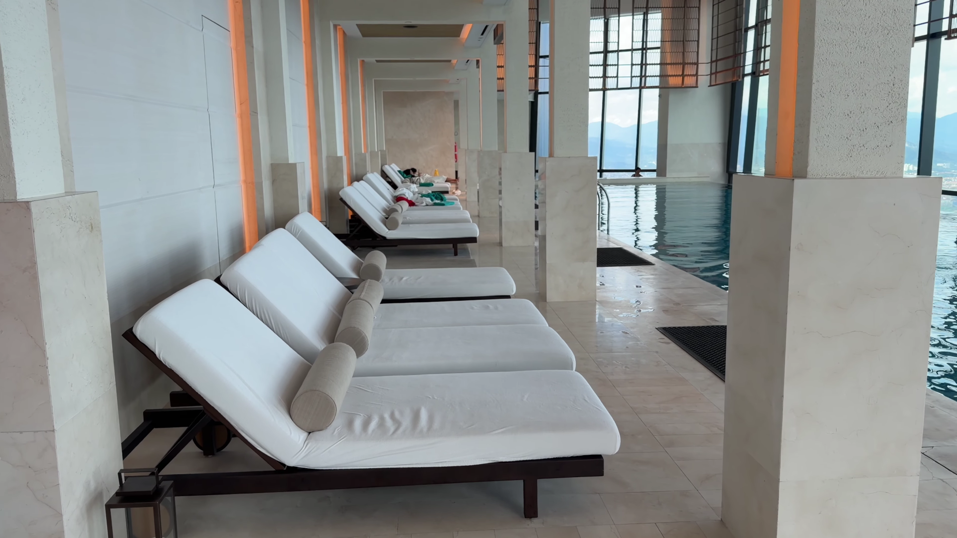 Park Hyatt Kuala Lumpur indoor seating pool
