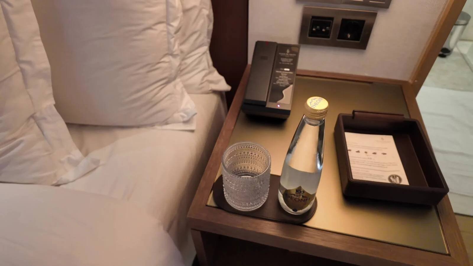 four-seasons-astir-palace-athens-arion-ocean-view-room-turndown-service-bedside-water