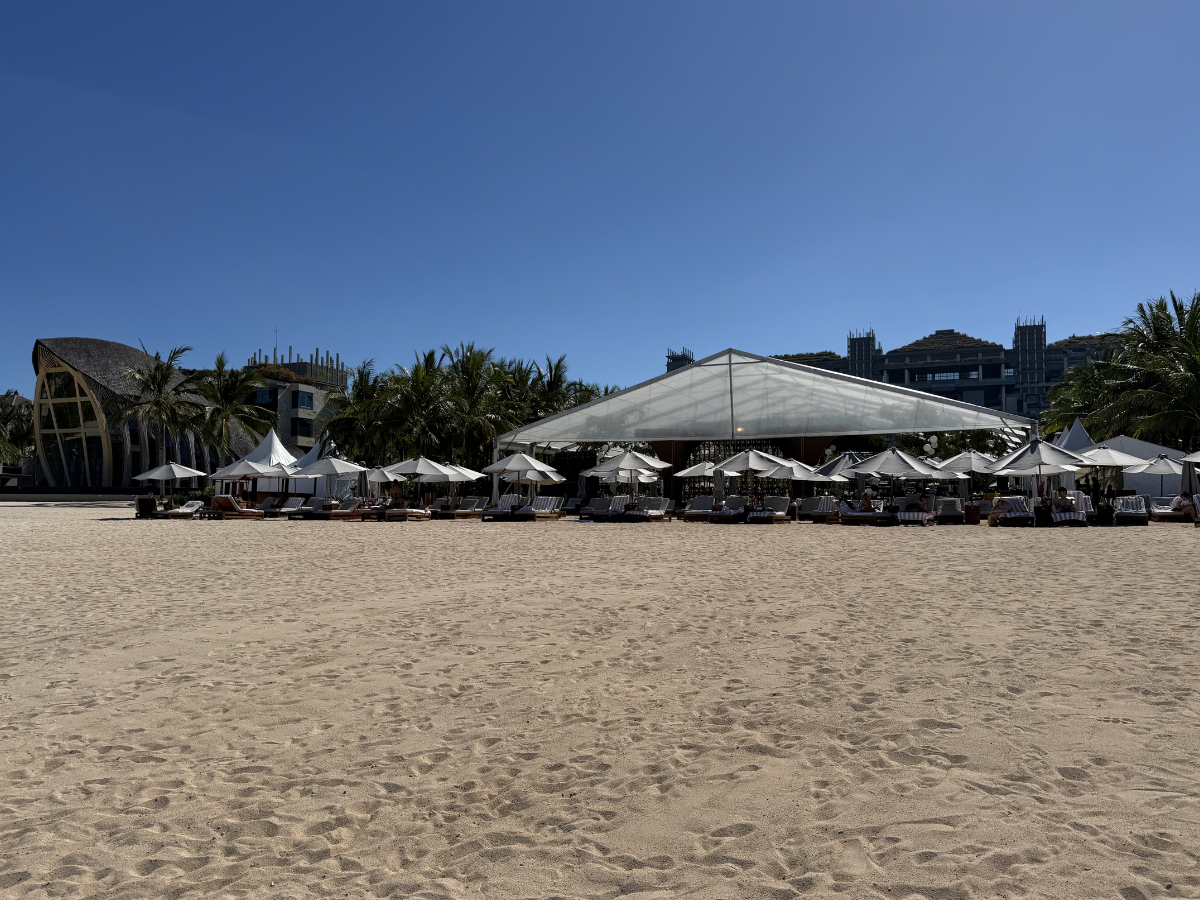 The Apurva Kempinski Bali beach sun lounger