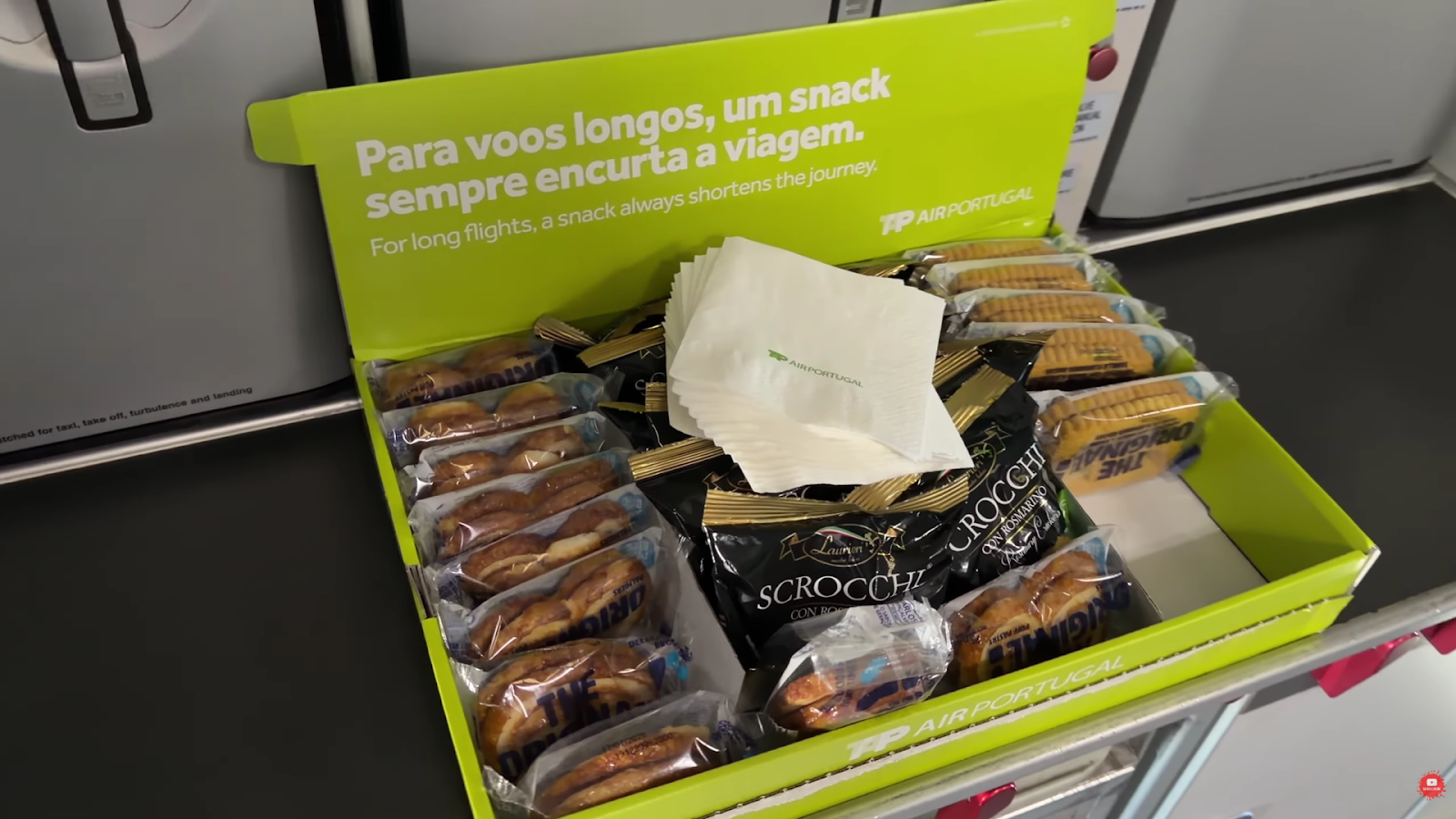 TAP Portugal A330-900 Business Class snacks