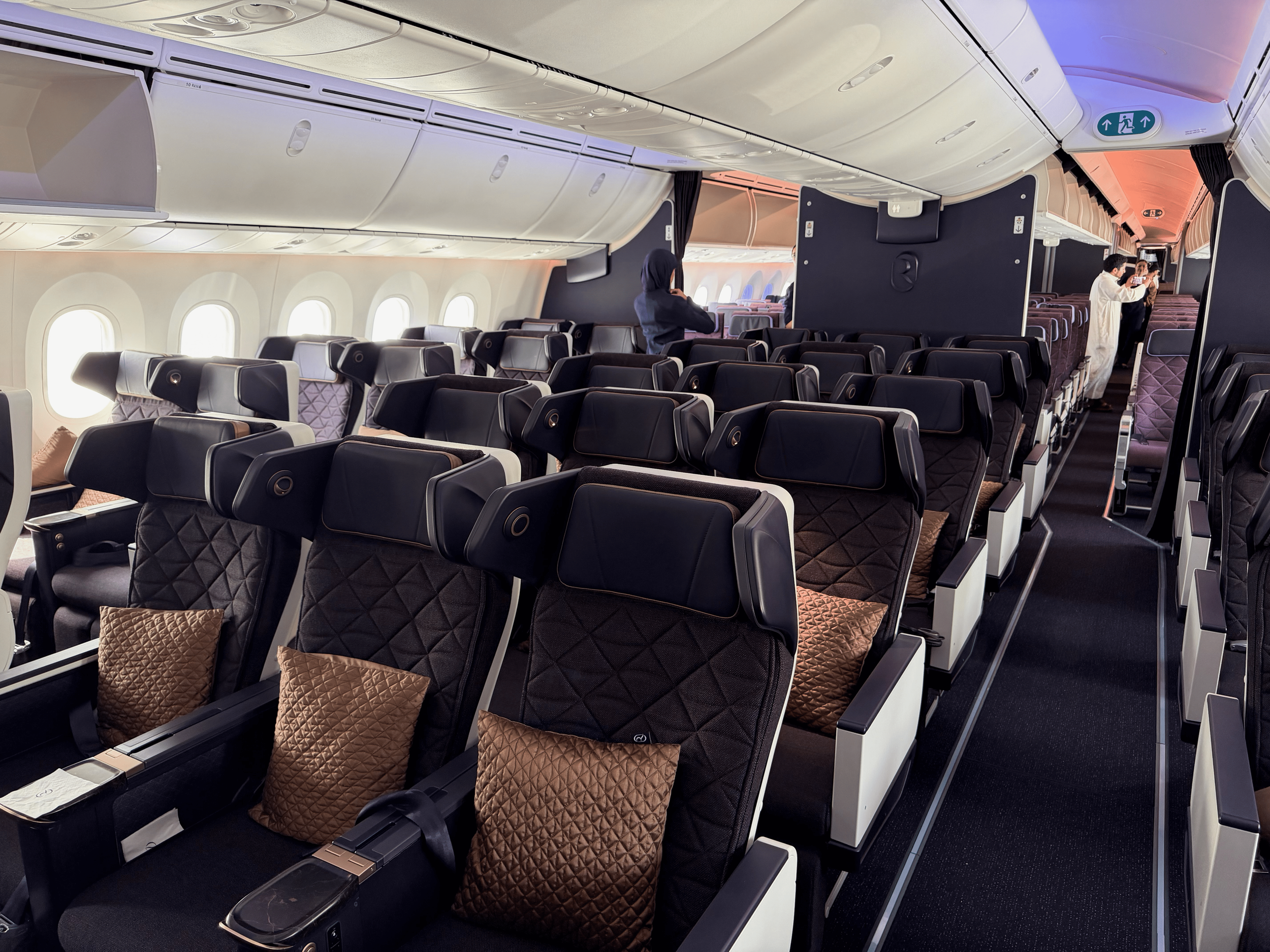 Riyadh Air 787-9 premium economy class cabin