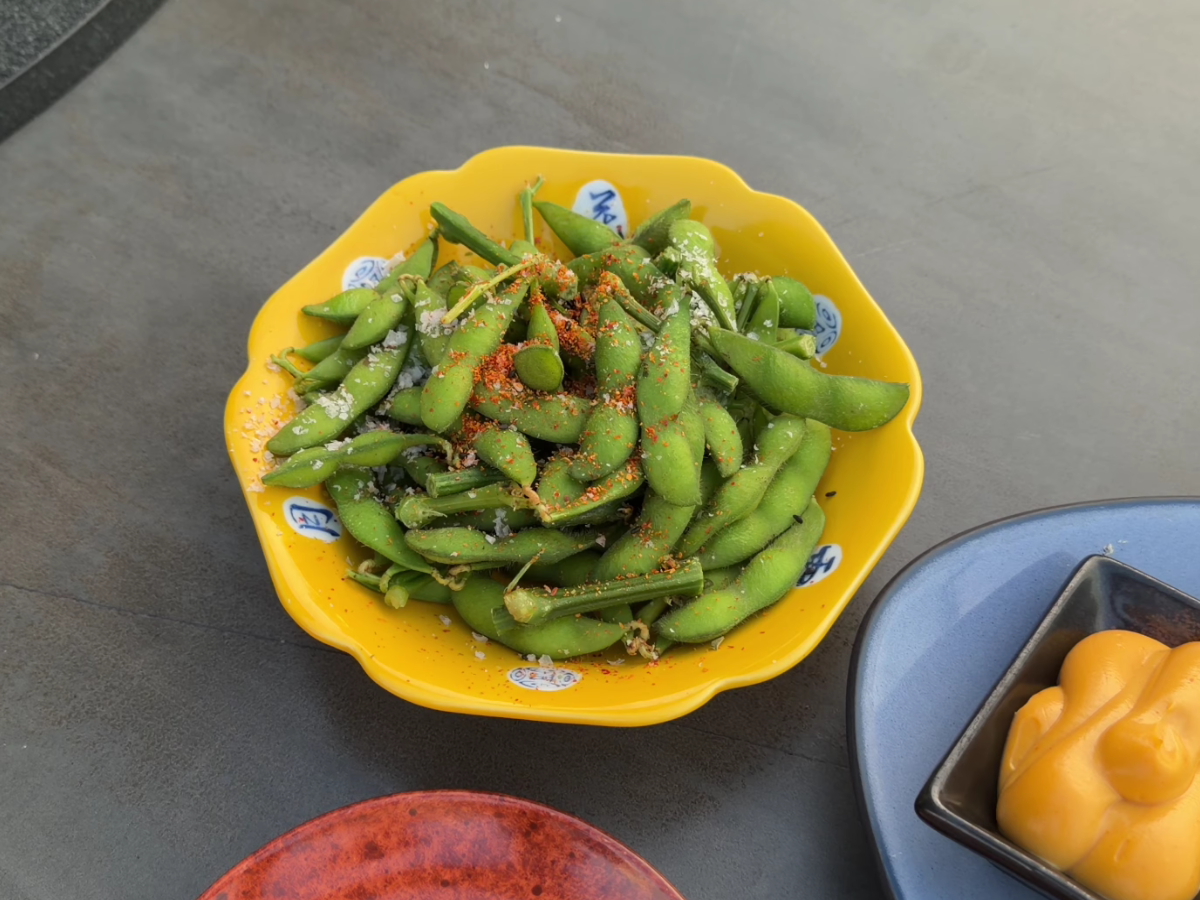 Banyan Tree Kuala Lumpur edamame at Vertigo Rooftop
