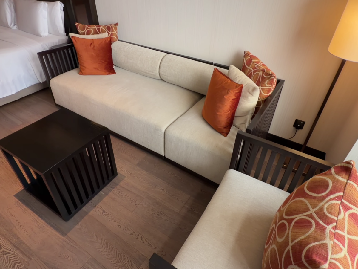 Banyan Tree Kuala Lumpur room 5605 couch