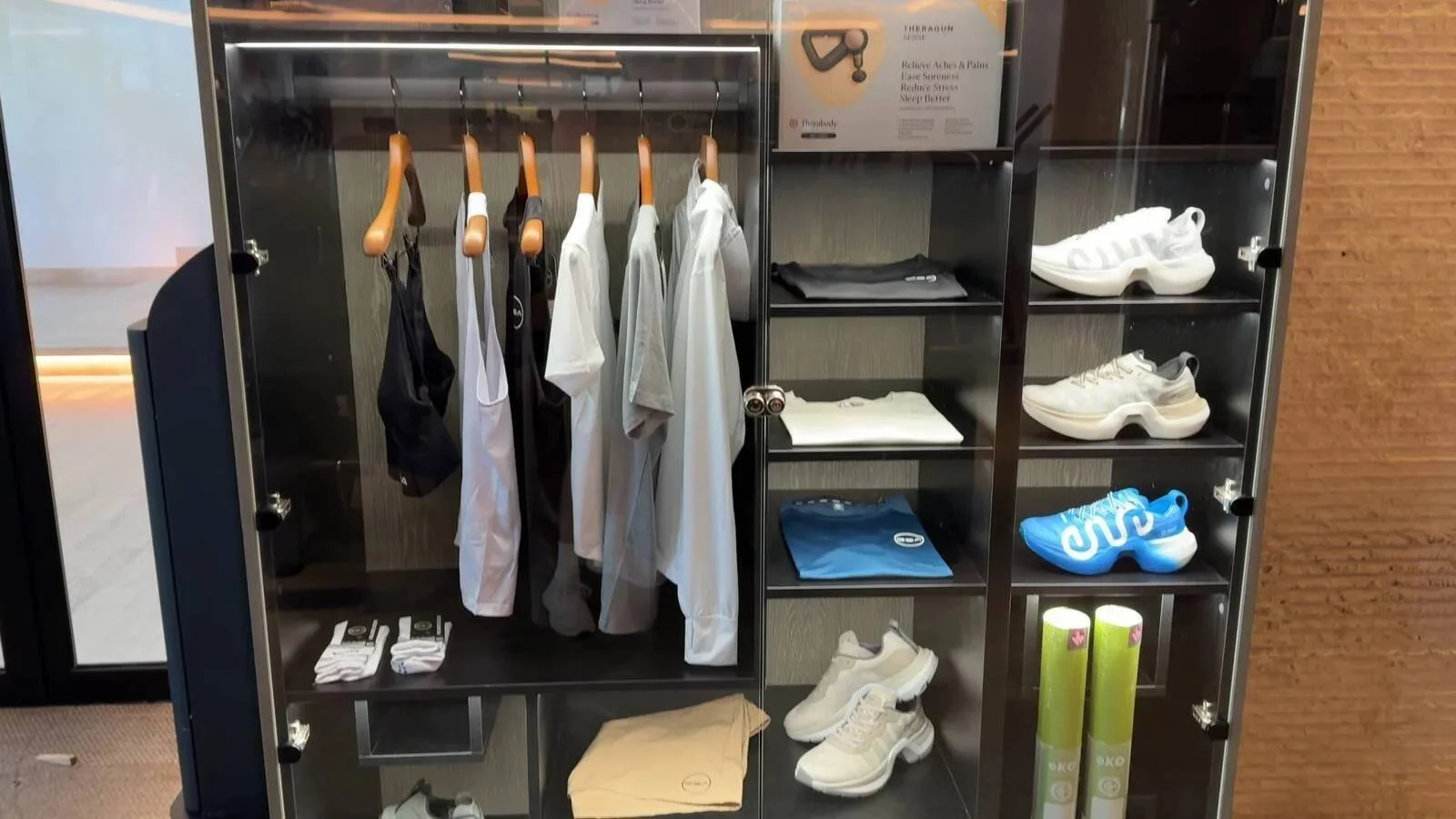 four-seasons-astir-palace-athens-fitness-center-apparel-shoes-display
