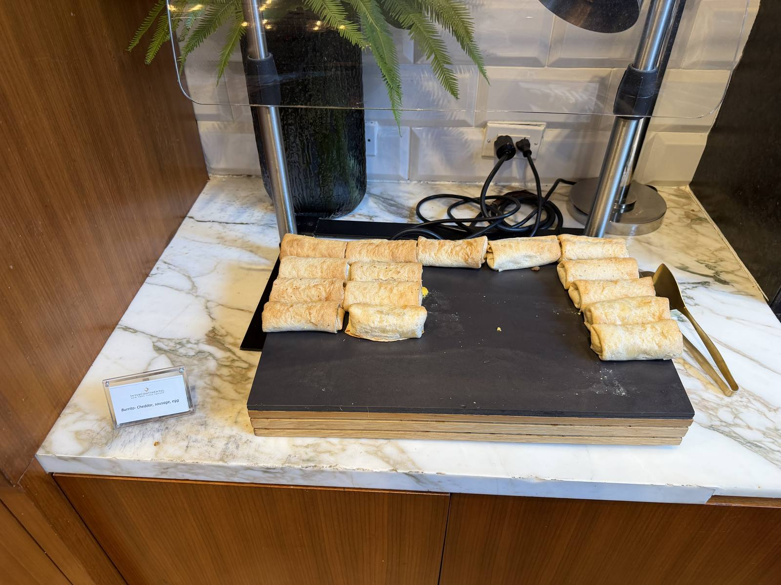 intercontinental-new-york-times-square-breakfast-buffet-burritos-cheddar-sausage-egg