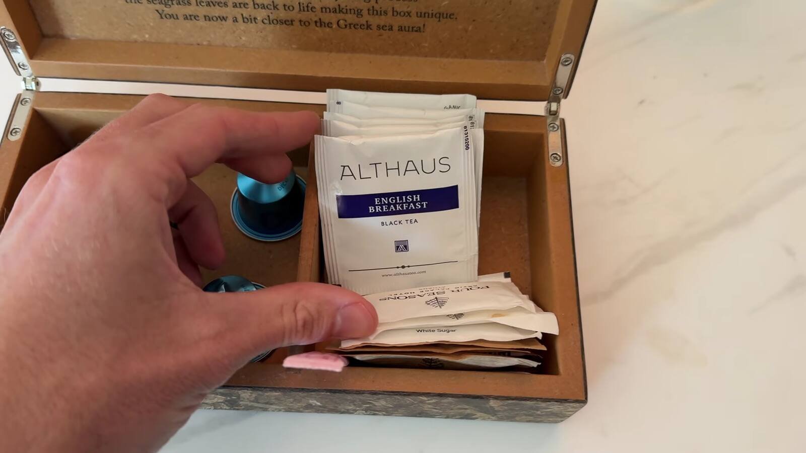 four-seasons-astir-palace-athens-arion-pine-view-room-tea-coffee-althaus-box