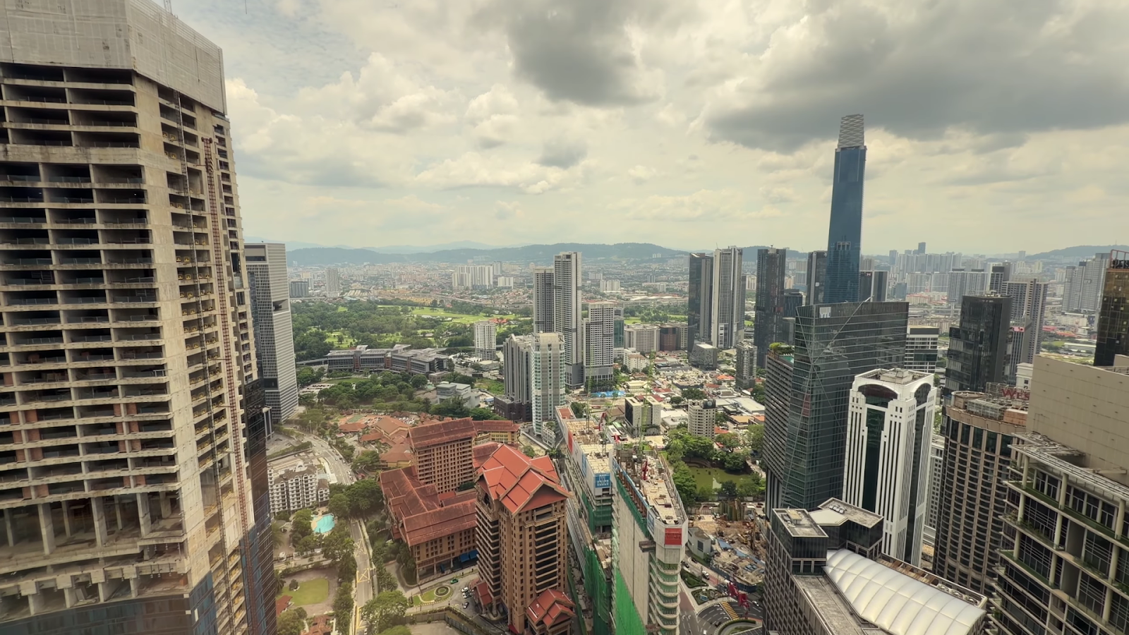 Banyan Tree Kuala Lumpur room 5605 outside view