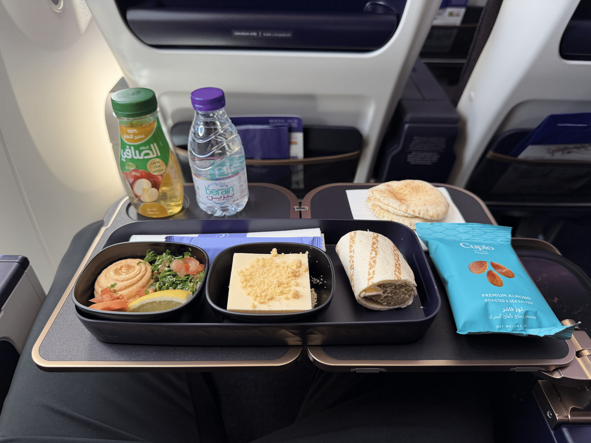 Riyadh Air 787-9 premium economy class meal