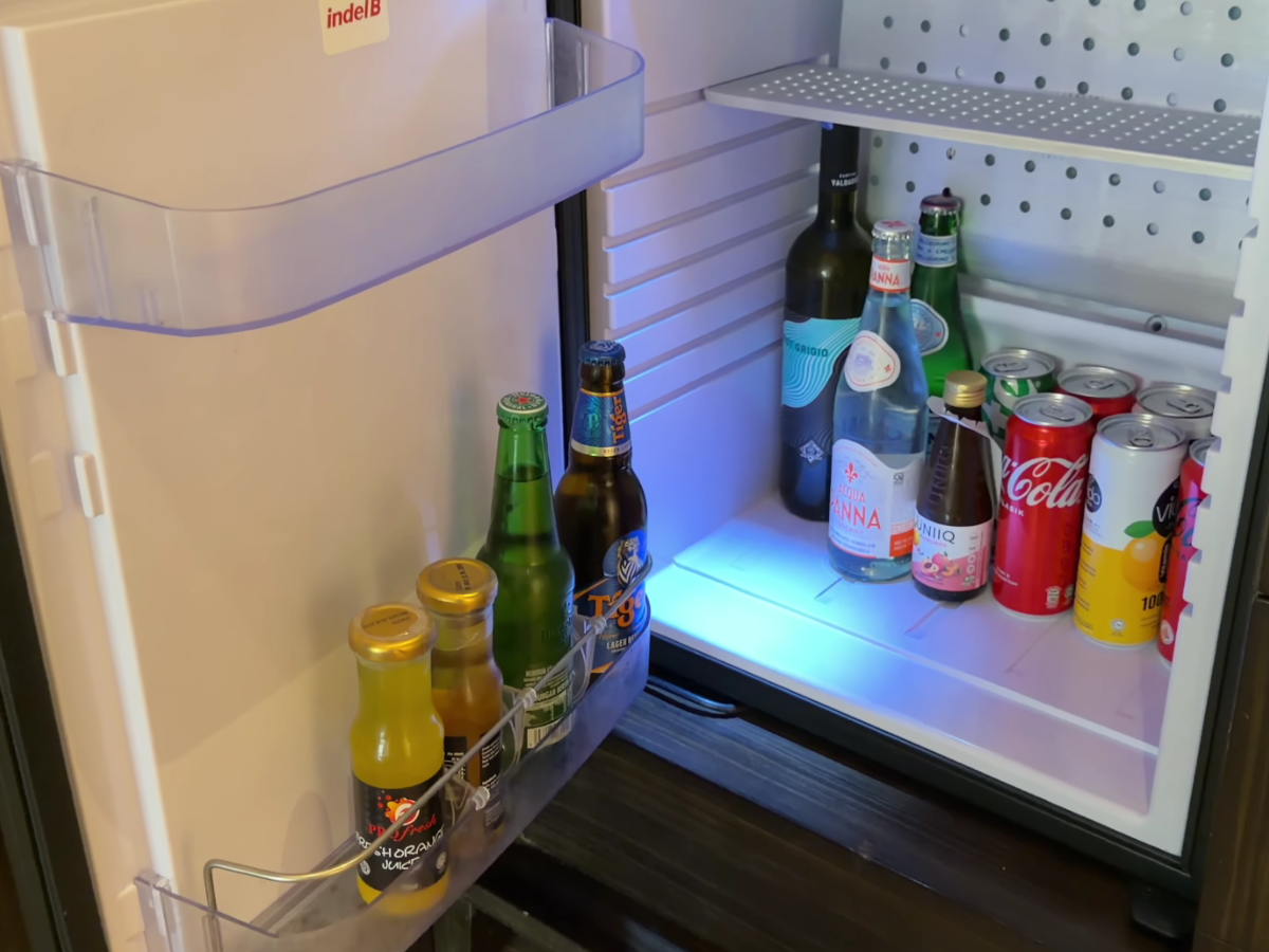 Banyan Tree Kuala Lumpur room 5605 minibar drinks