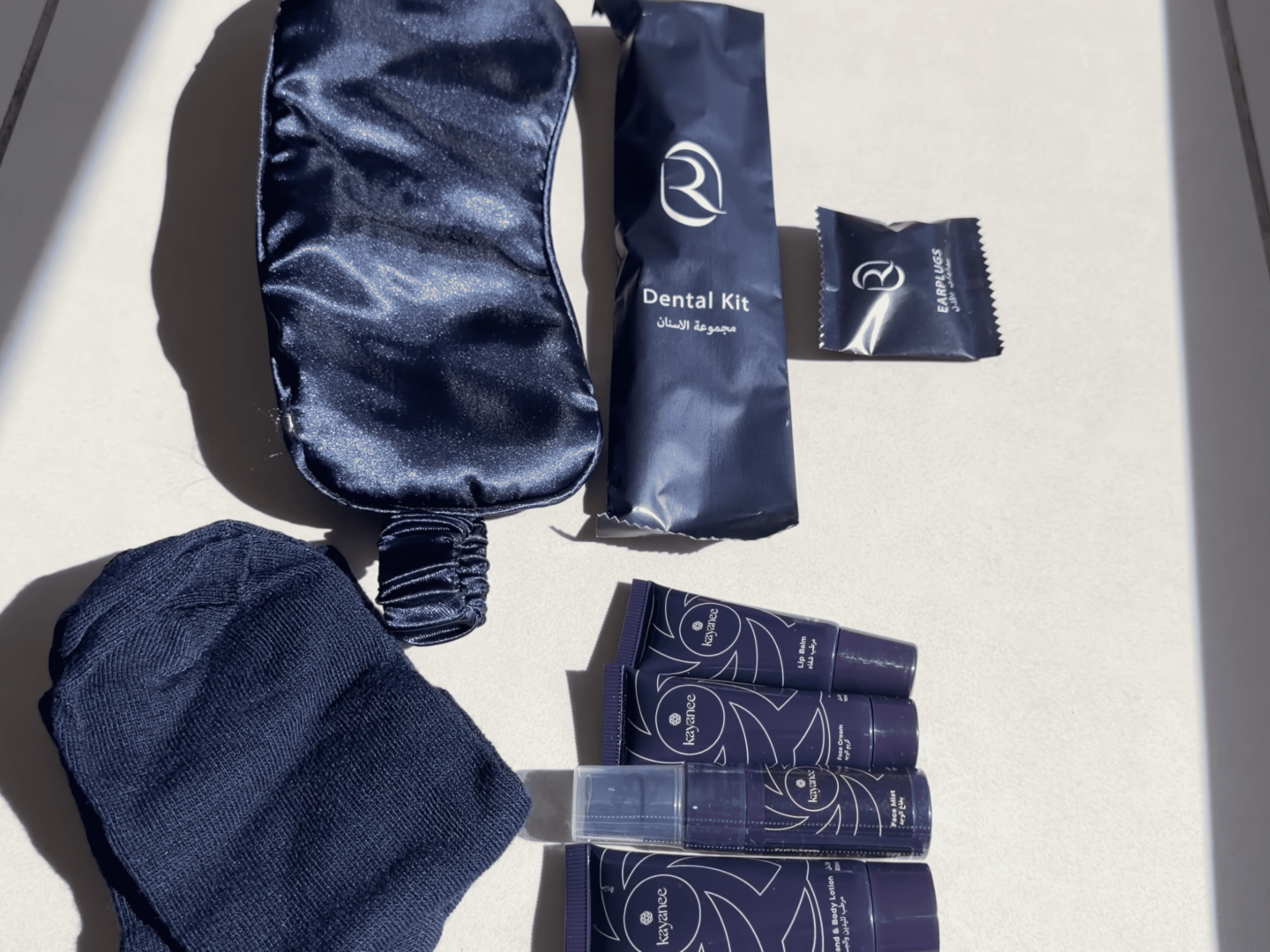 Riyadh Air 787-9 business class amenity kit