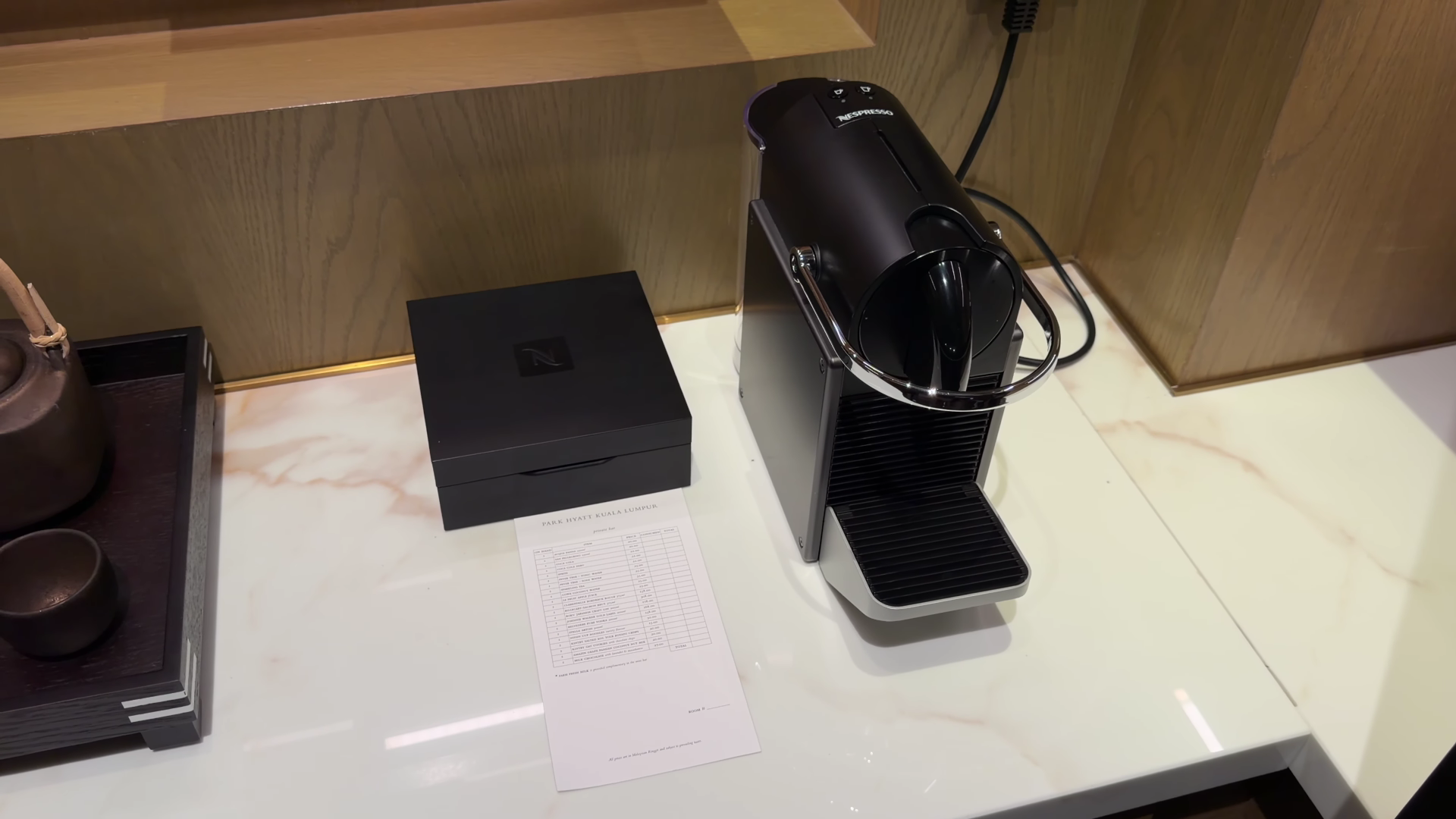 Park Hyatt Kuala Lumpur nespresso machine