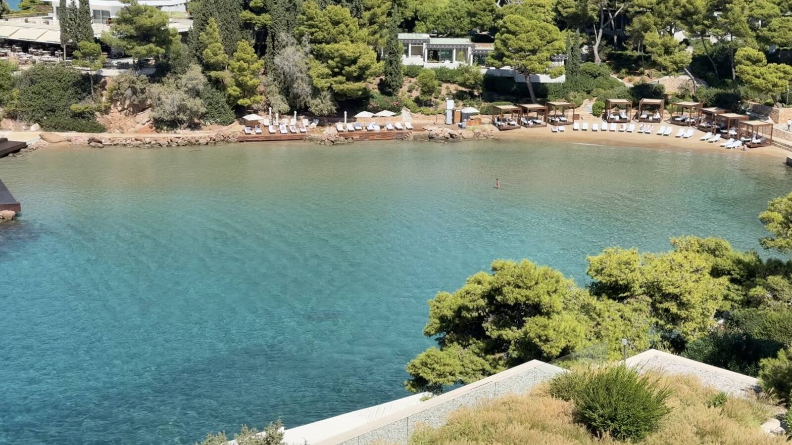 four-seasons-astir-palace-athens-private-beach-cabanas-aerial
