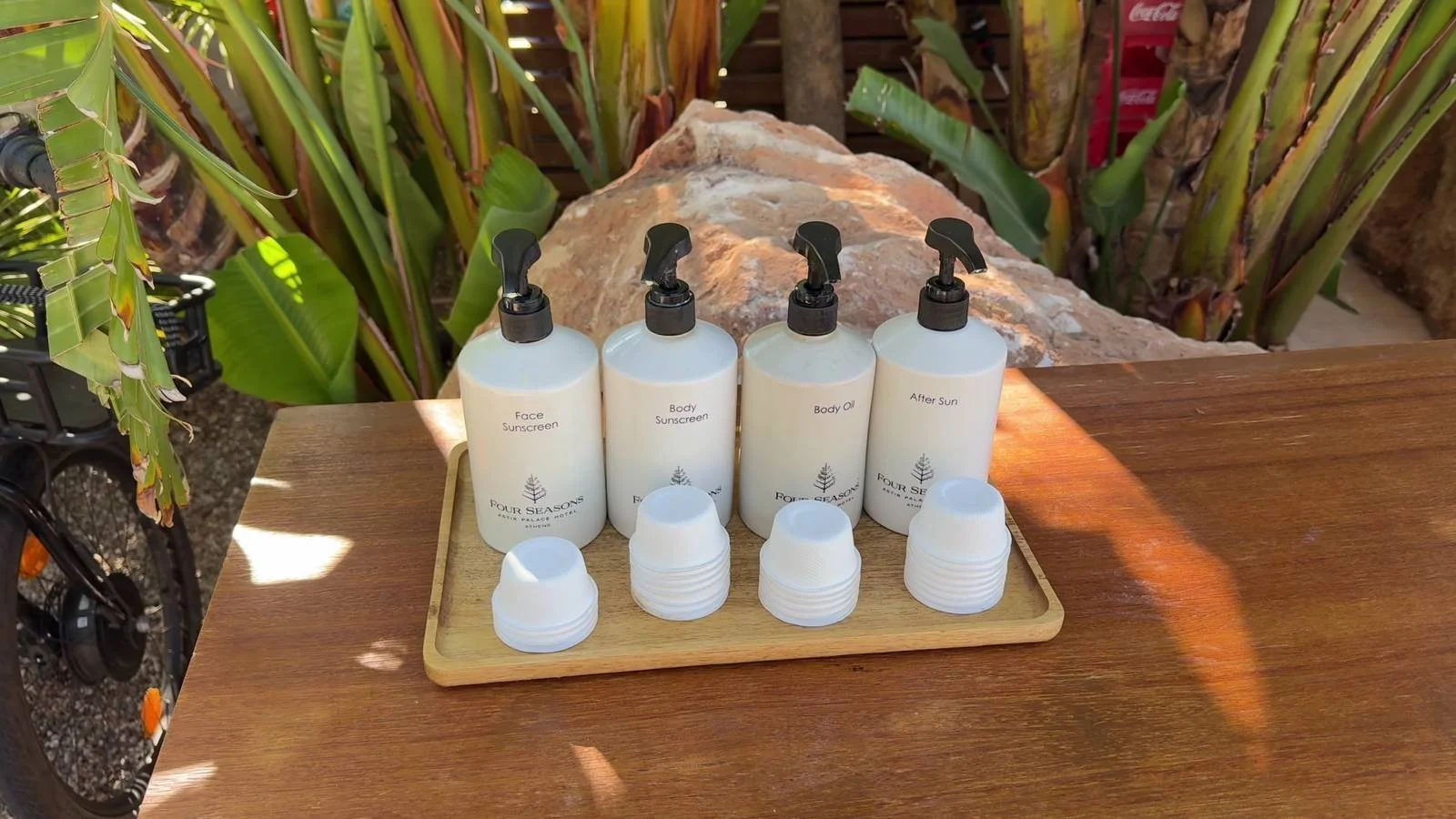 four-seasons-astir-palace-athens-sunscreen-amenities-tray