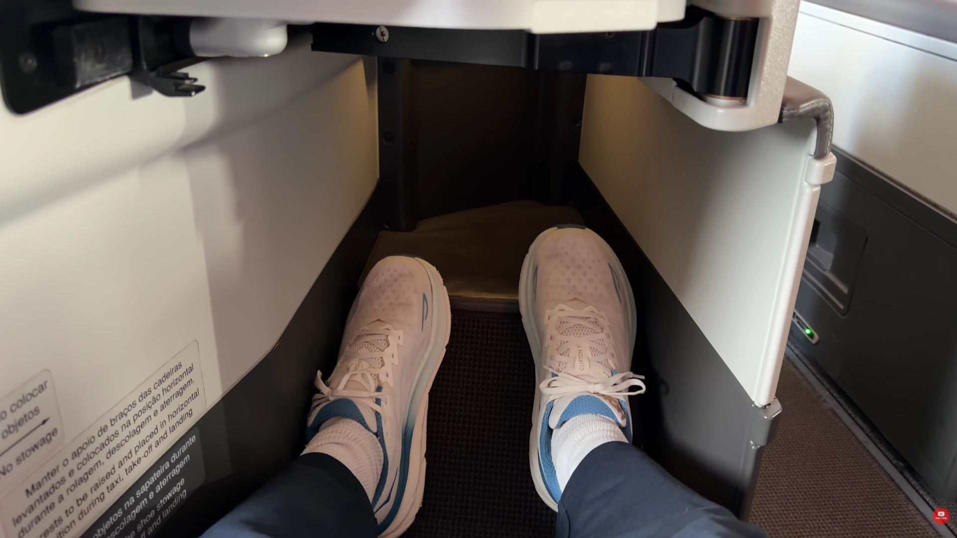 TAP Portugal  A330-900 business class footwell