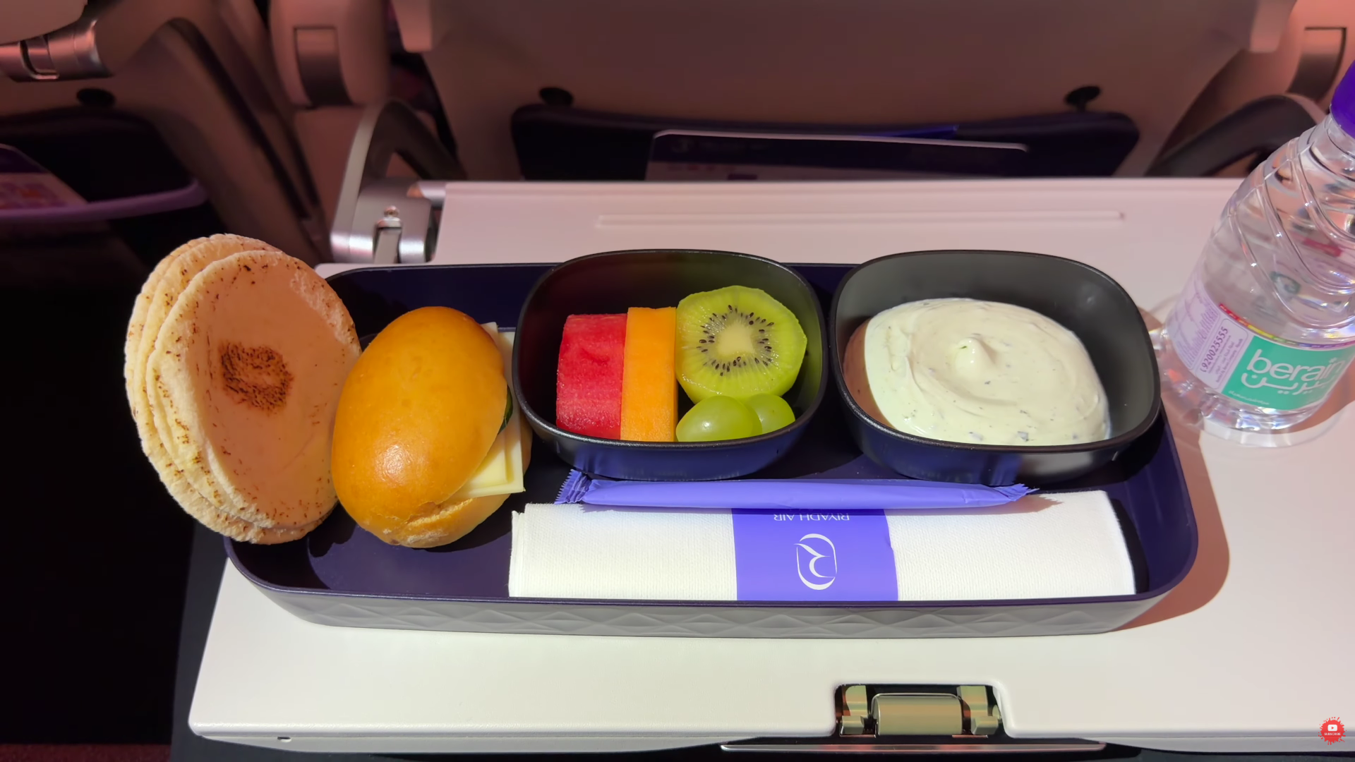 Riyadh Air 787-9 meal