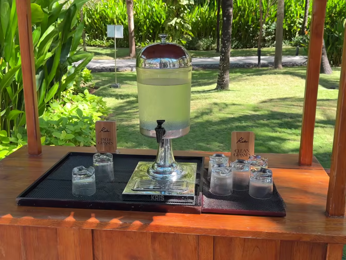 The Apurva Kempinski Bali complimentary water