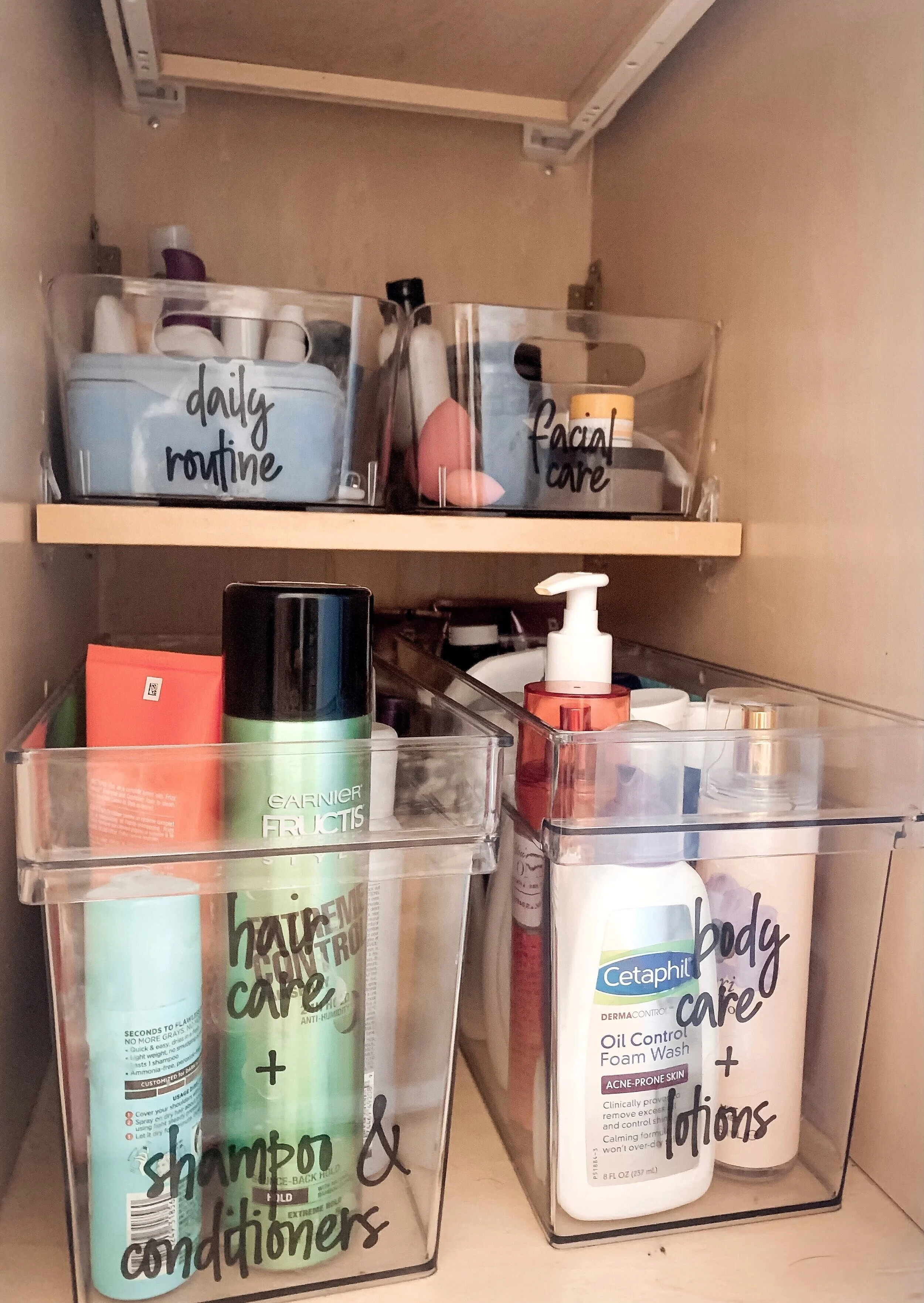 BINO Clear Plastic Storage Bin