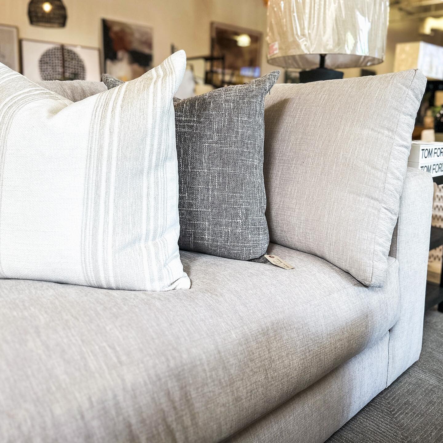 Floor model sofas are best paired with fresh new pillows. 
Take 50% off all floor model sofas! That&rsquo;s enough savings to justify all those new pillows we know you wanna buy with it 😉