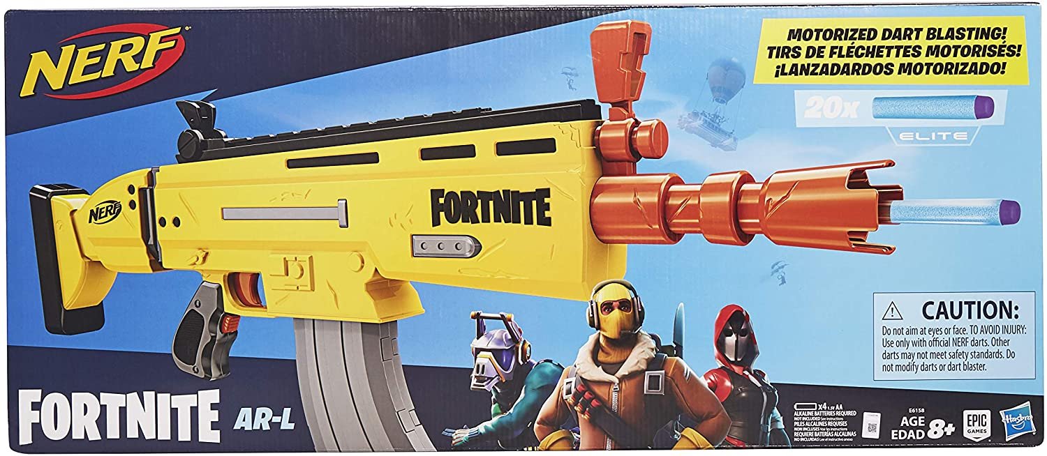 NERF Fortnite BASR-R Bolt Action Blaster -- Includes 3 Bush Targets,  Removable Scope, Removable 6-Dart Clip, 6 Official Elite Darts by NERF -  Shop Online for Toys in Germany