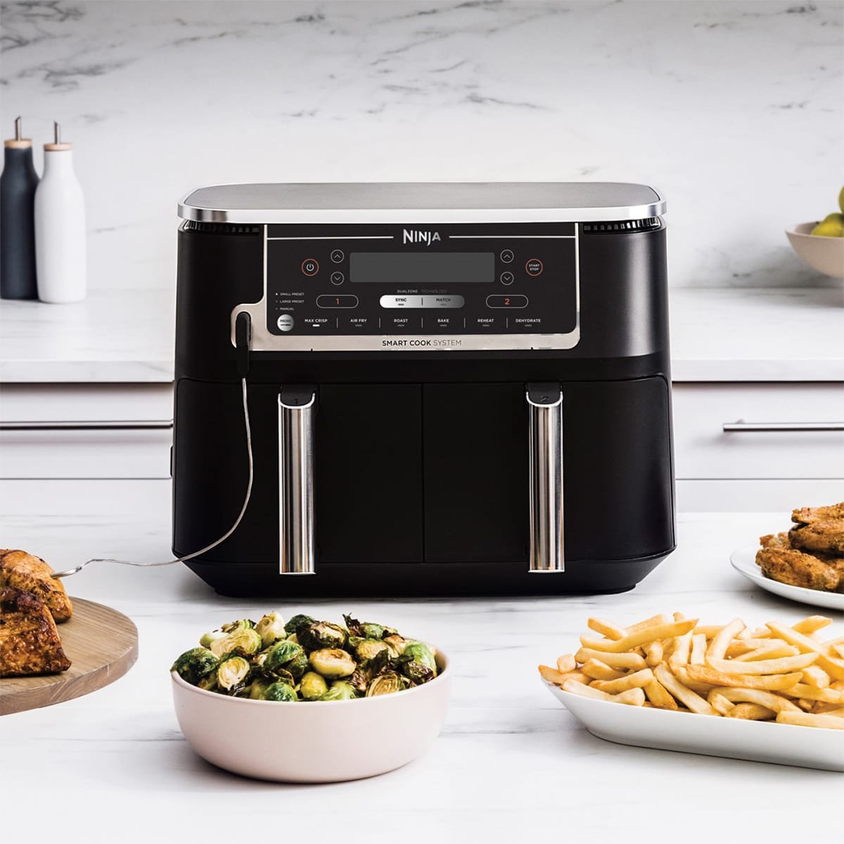 🇬🇧Brand New Ninja Foodi MAX Dual Zone Air Fryer with Cooking Probe ...