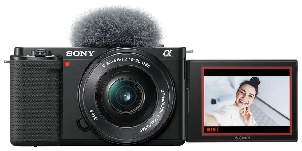 Sony Alpha ZVE10L 24.2MP Vlog Camera With Lens Kit-Black