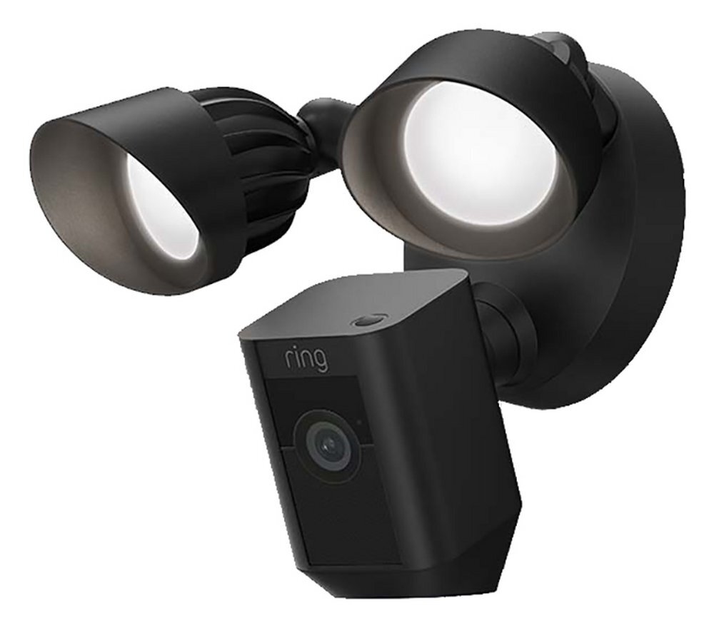 Ring Floodlight Wired Plus Cam Security Camera - Black