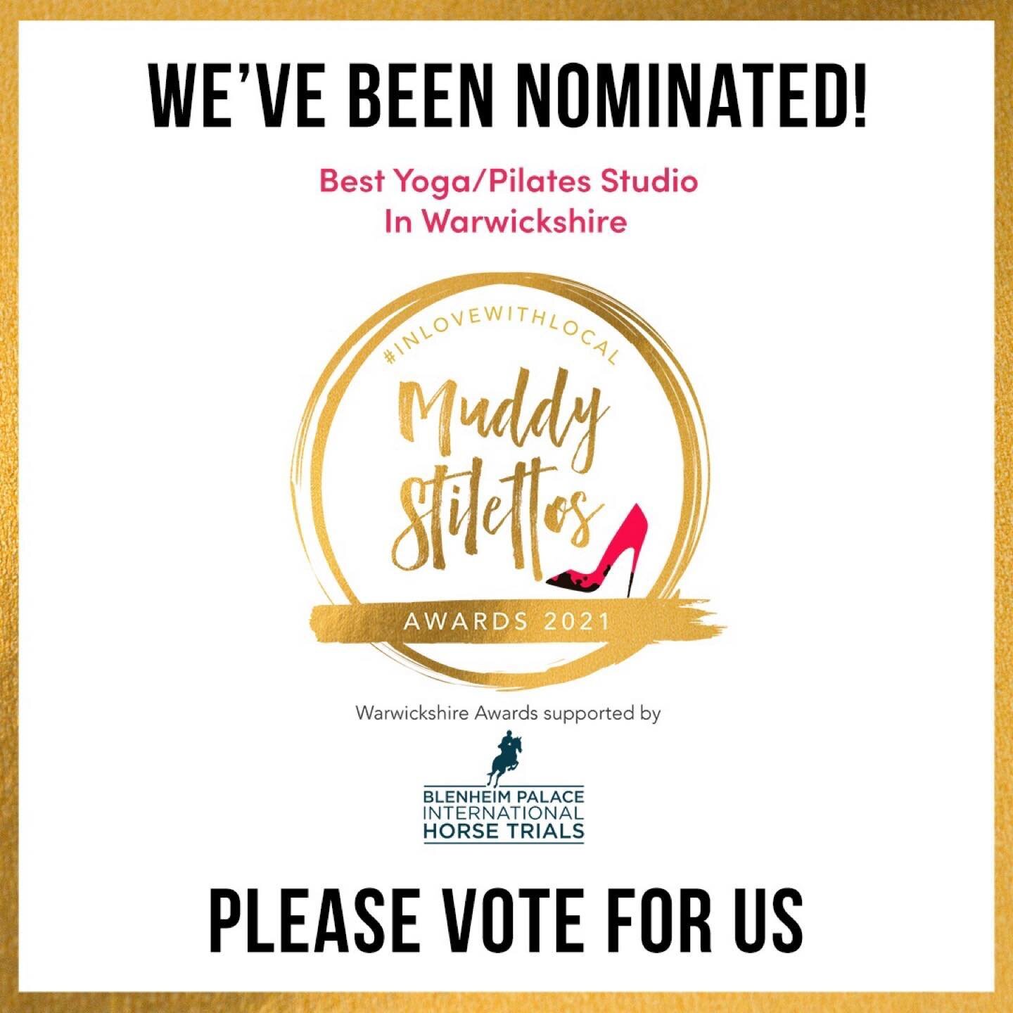 Living Your Yoga has been nominated in the best Yoga/Pilates studio in Warwickshire in the Muddy Stilettos 2021 Awards🙌 Thank you to whoever that was! I&rsquo;m really touched and very grateful 🙏💝
It&rsquo;d be lovely if you&rsquo;d like to vote f