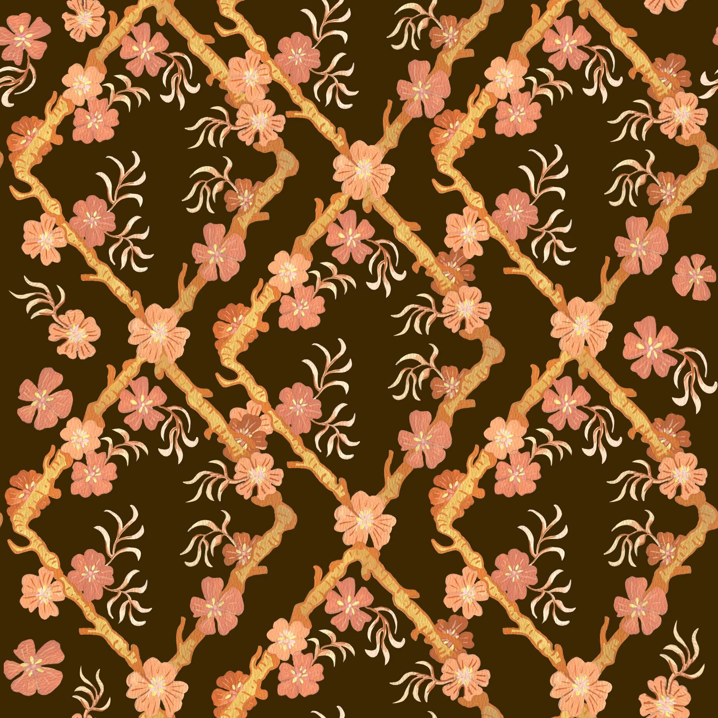 Diagonal twig design on brown.jpg