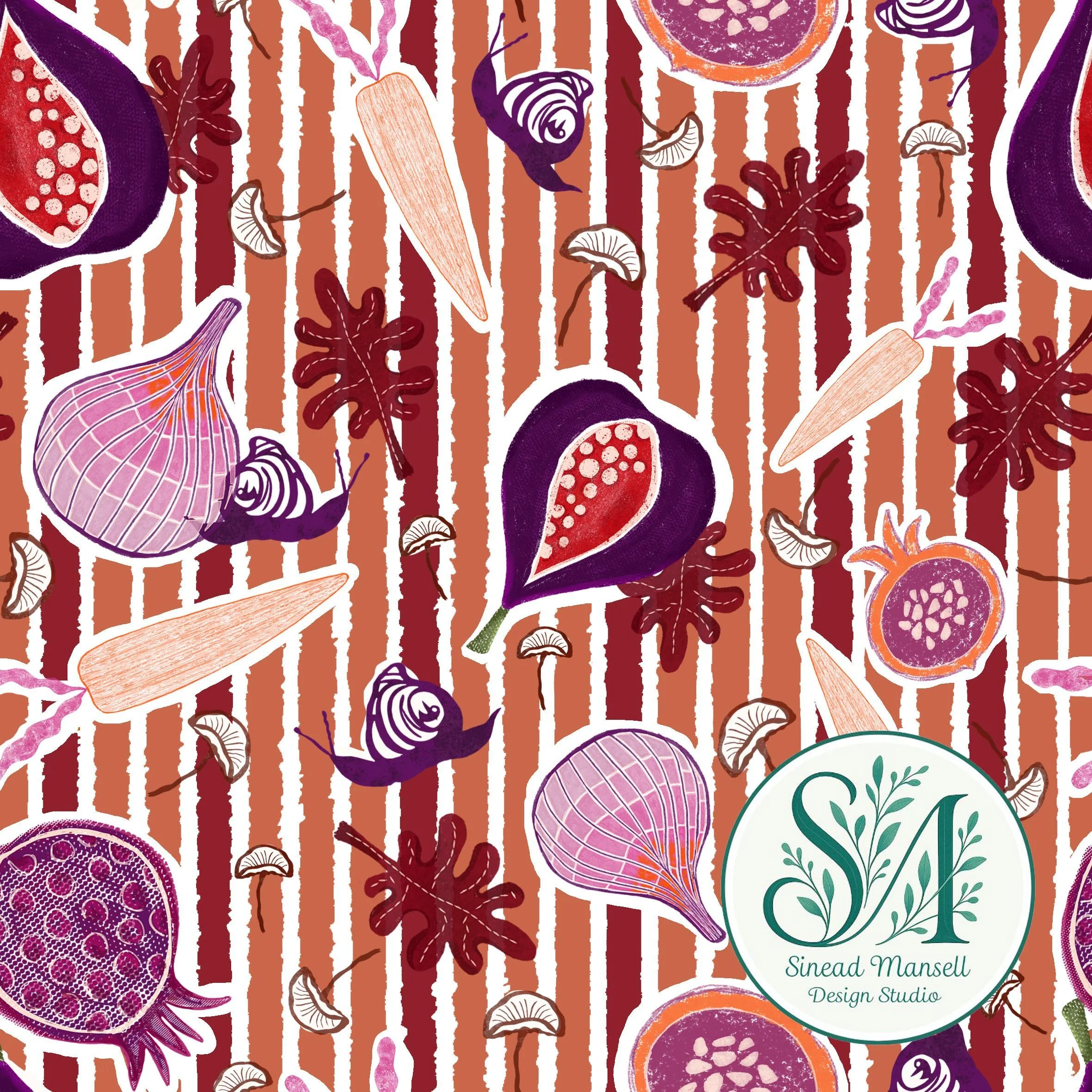 Veggie repeat stripes, + logo.jpg