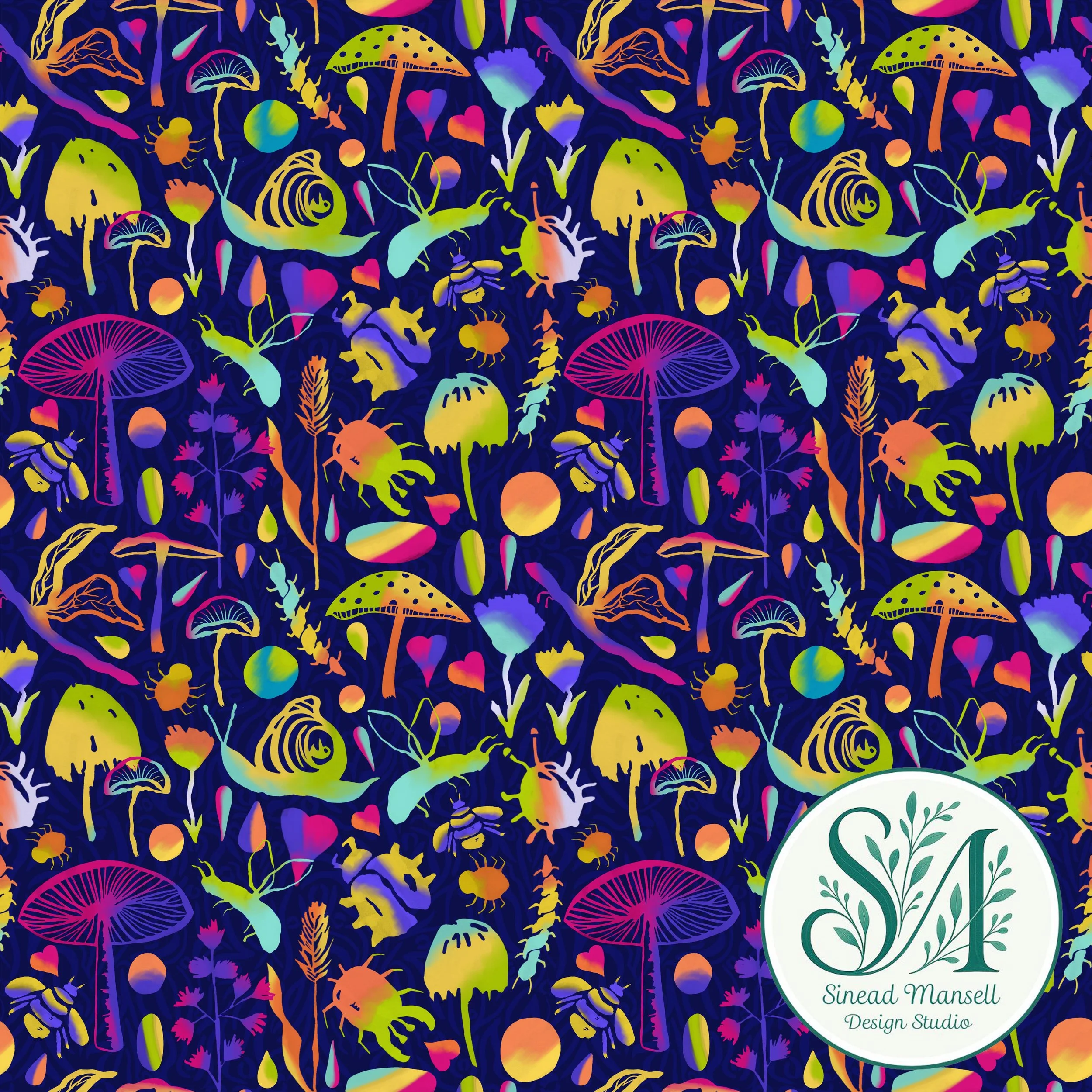 Pyscedelic bugs design on blue + logo.jpg
