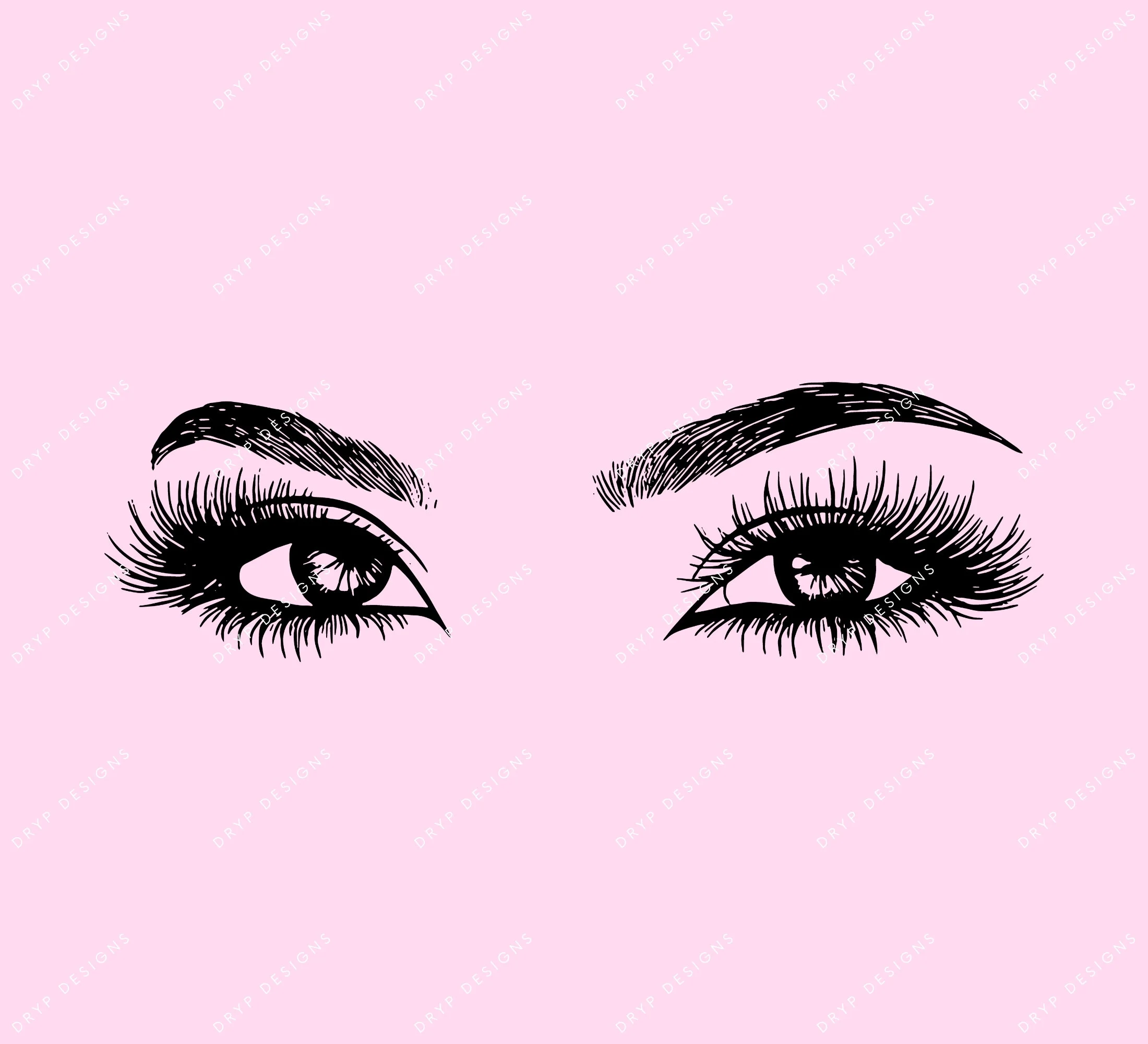 Lashes Icon Lash Tool Icons SVG + PNG Bundle — drypdesigns