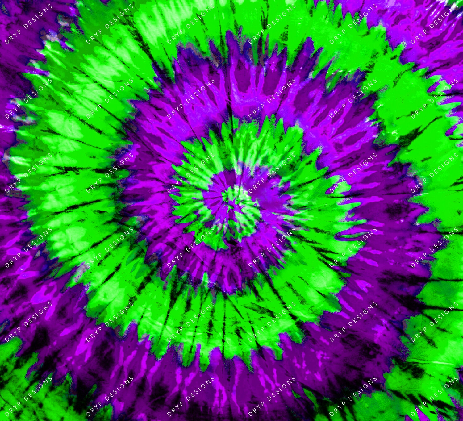 Neon Green + Purple Tie-Dye Background — drypdesigns