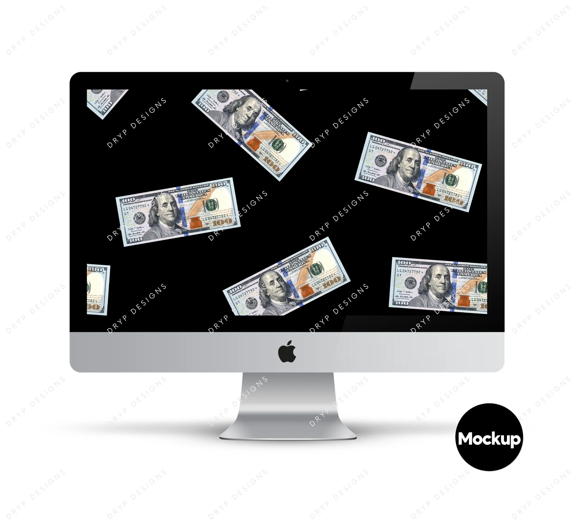 Blue 100 Dollar Bill Money PNG — drypdesigns