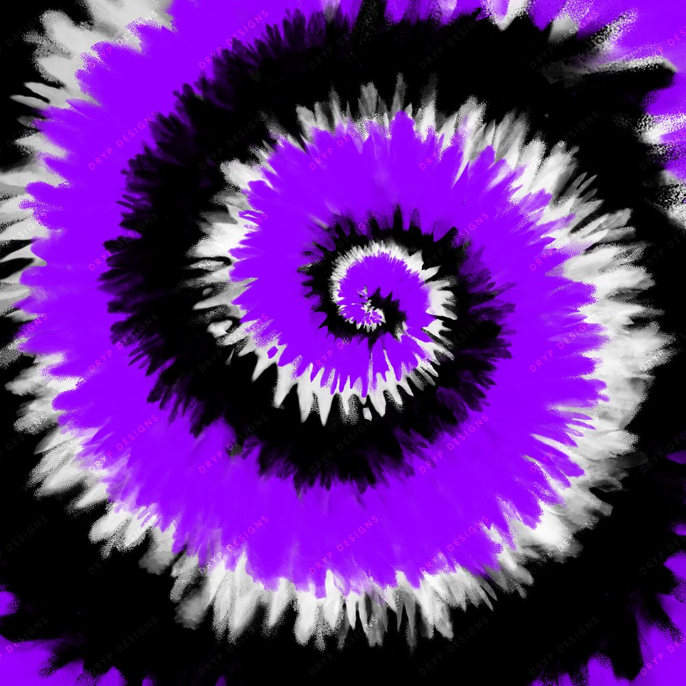 Purple + Black + White Tiedye Digital Paper — drypdesigns